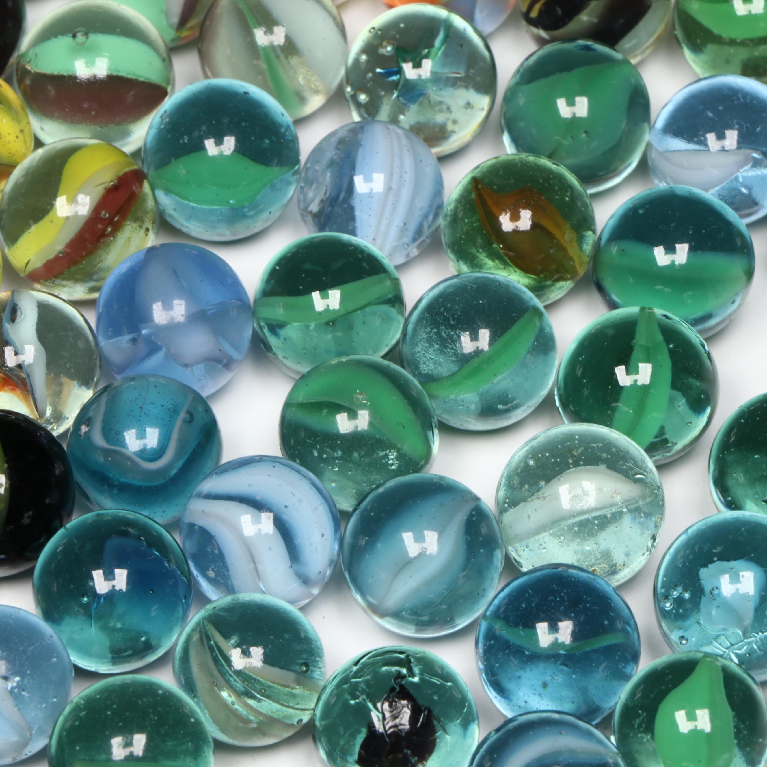 Marble King, St. Mary’s, Japanese and Other Multicolor Cat's Eye Glass Marbles