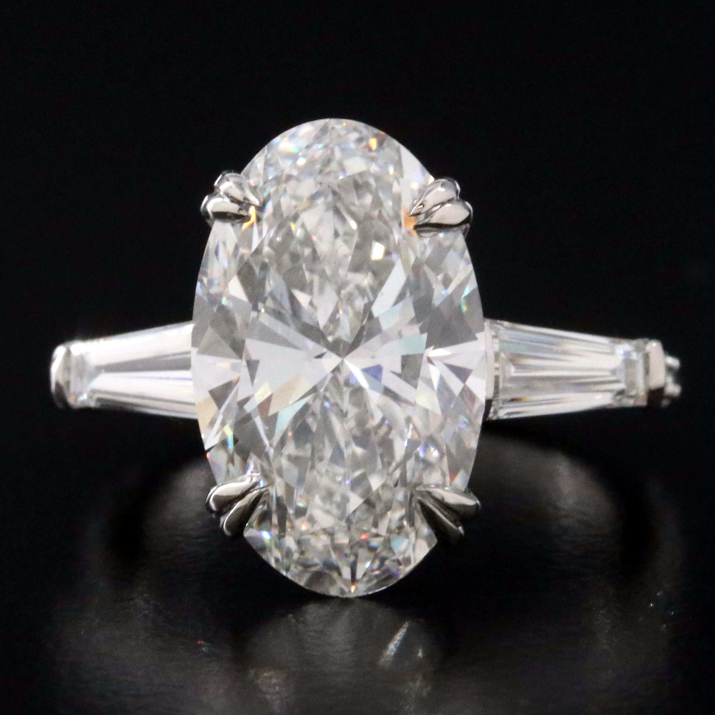 Platinum 7.19 CTW Lab Grown Diamond Ring with IGI Report