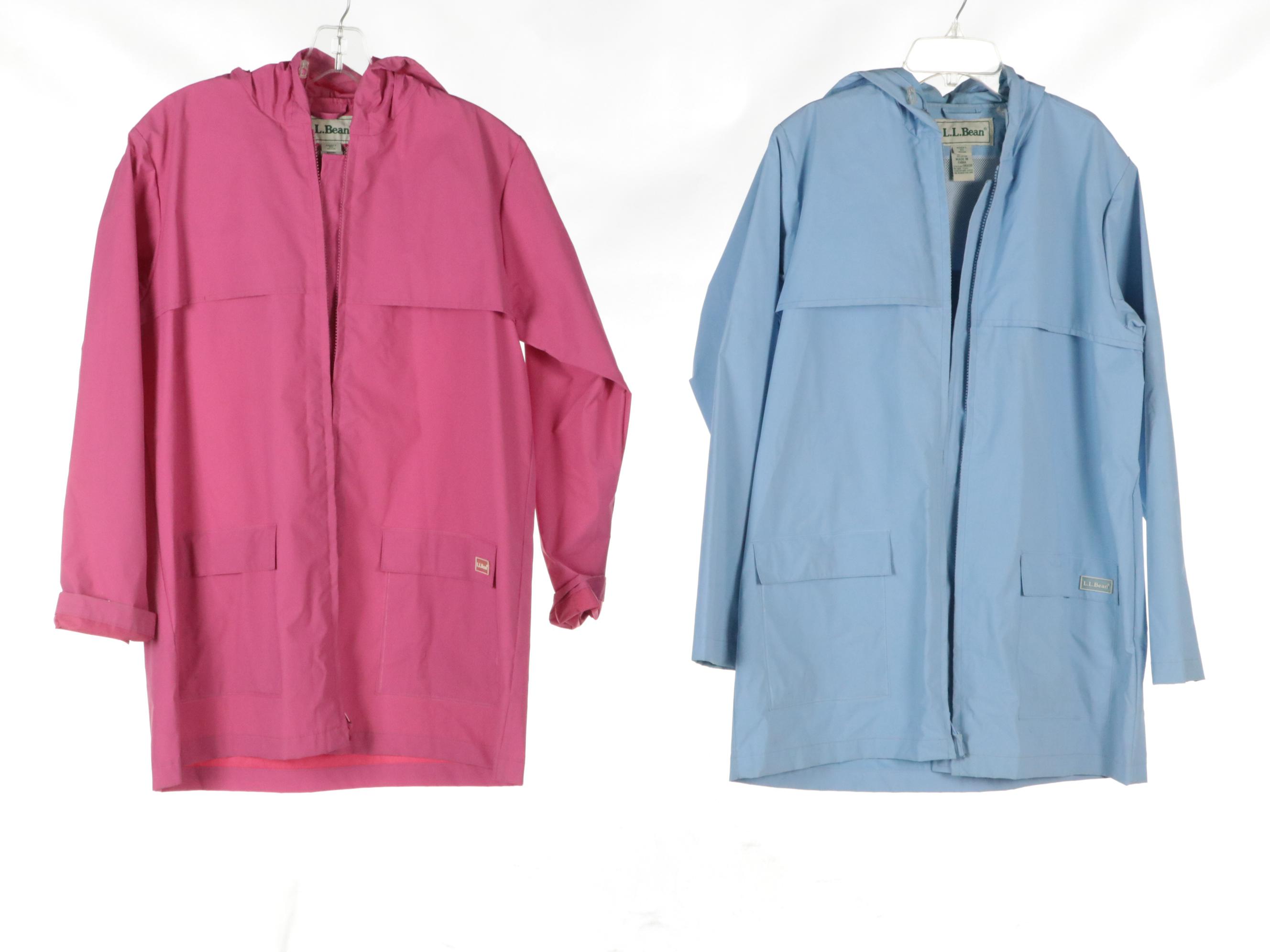 L.L. Bean Hooded Raincoats and Guess Trench Coat