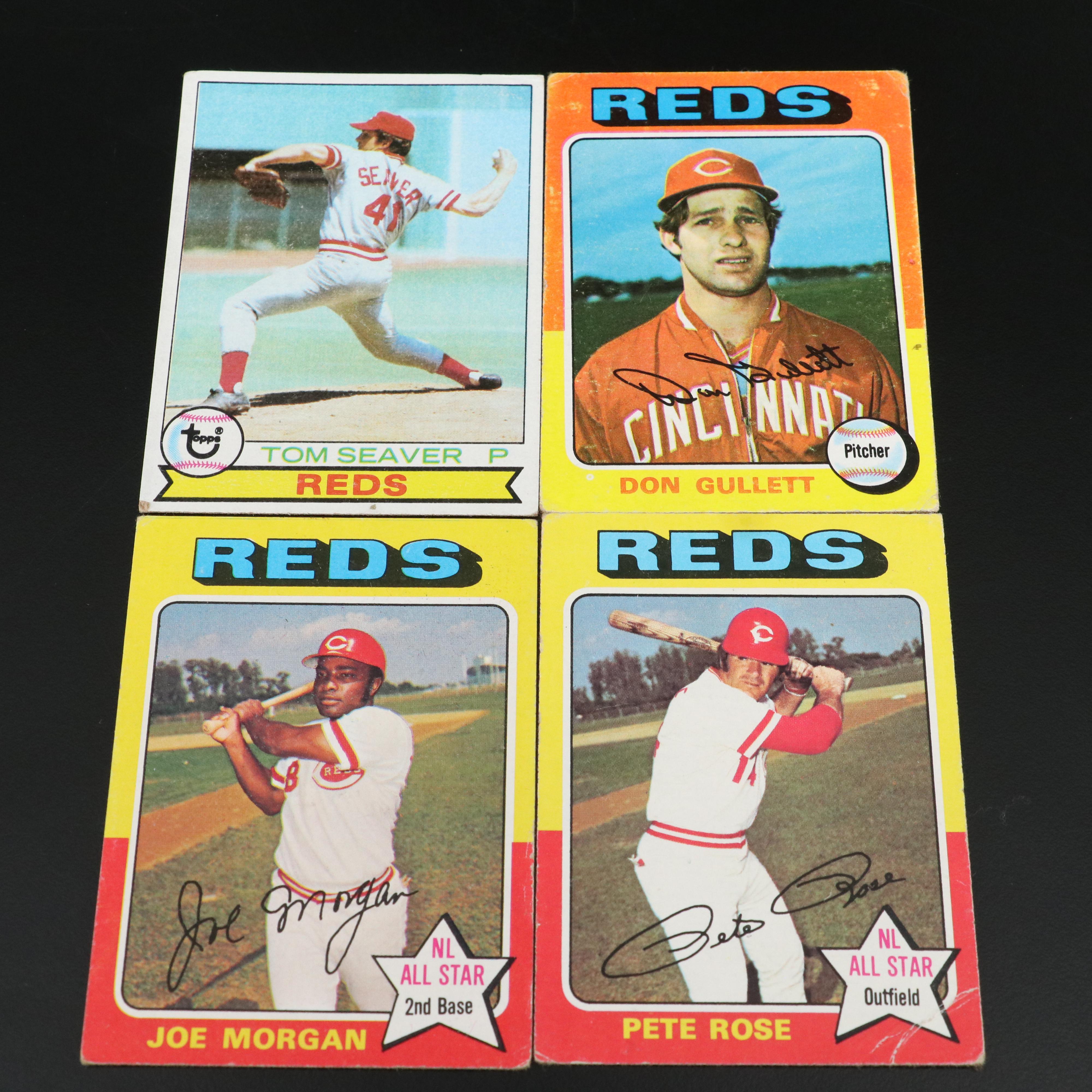 Cincinnati Reds Baseball Cards Featuring Johnny Bench, Pete Rose, and More