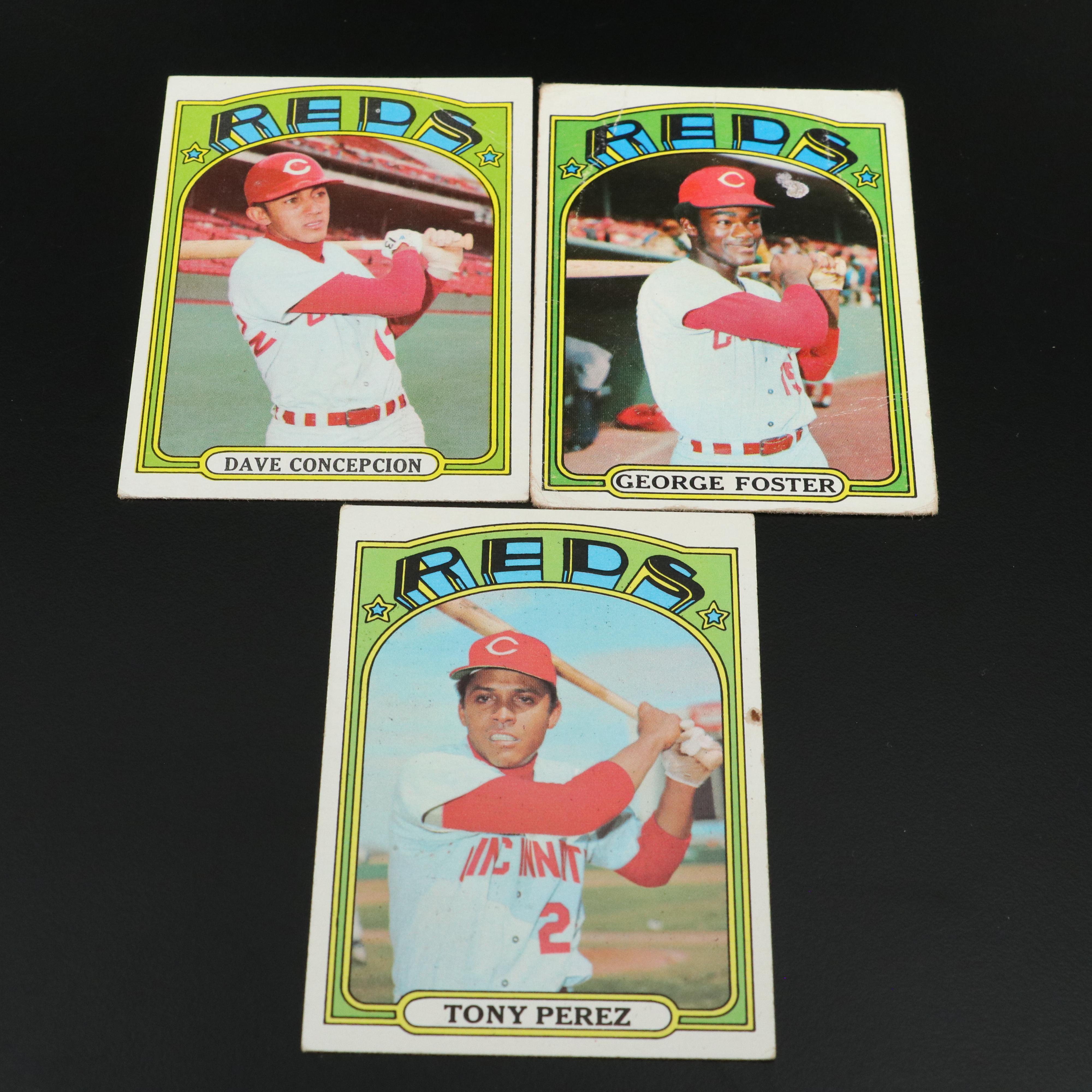 Cincinnati Reds Baseball Cards Featuring Johnny Bench, Pete Rose, and More