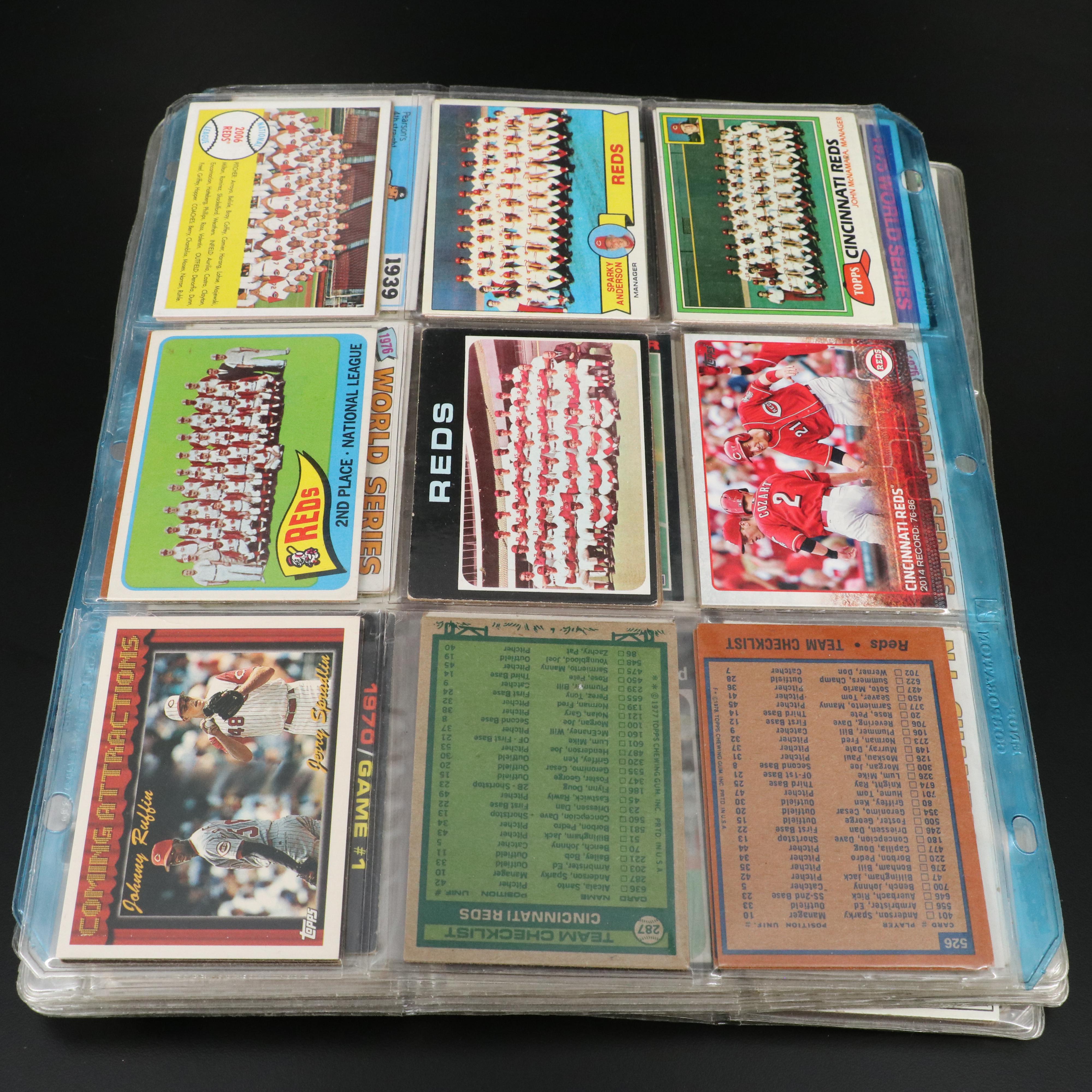 Cincinnati Reds Baseball Cards Featuring Johnny Bench, Pete Rose, and More