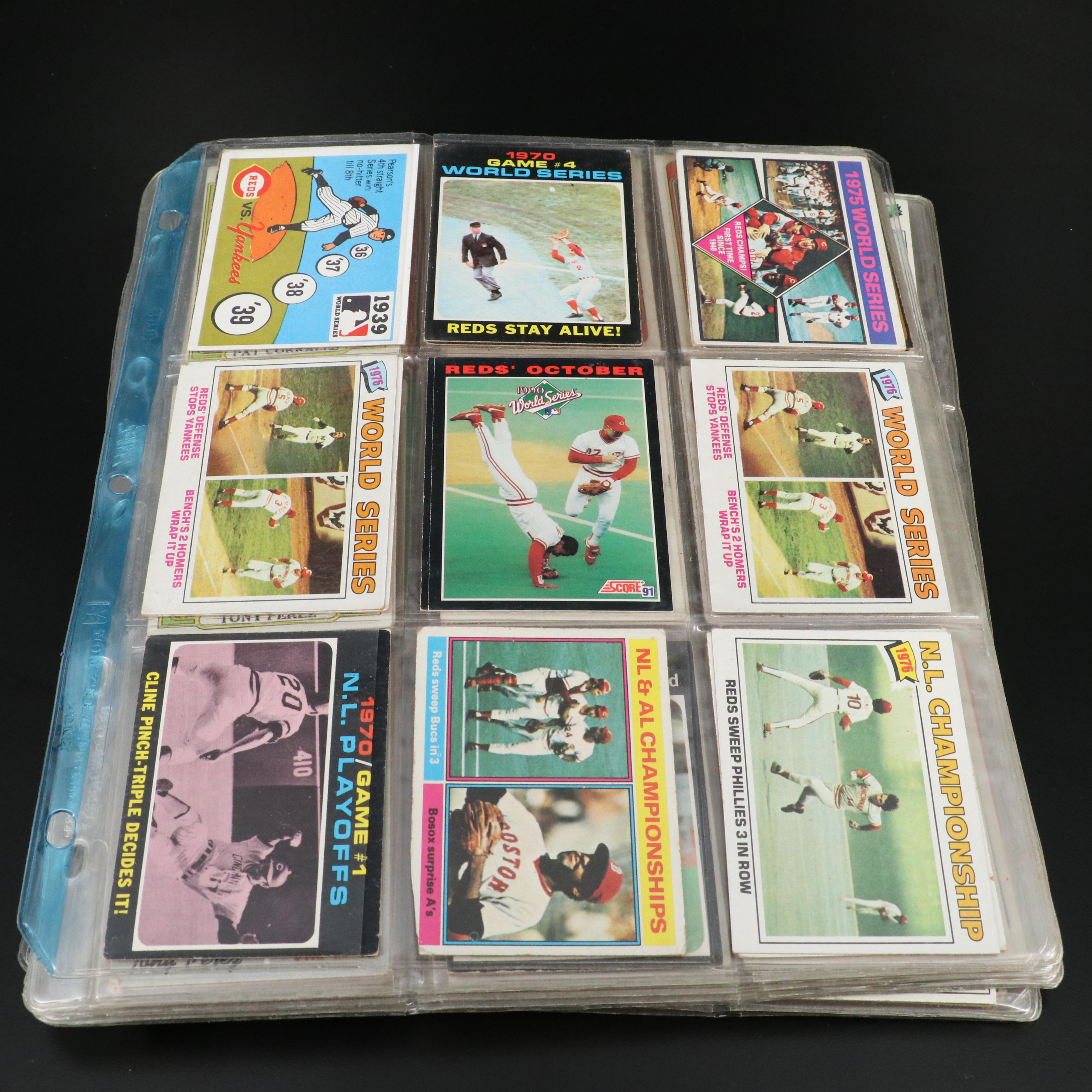 Cincinnati Reds Baseball Cards Featuring Johnny Bench, Pete Rose, and More