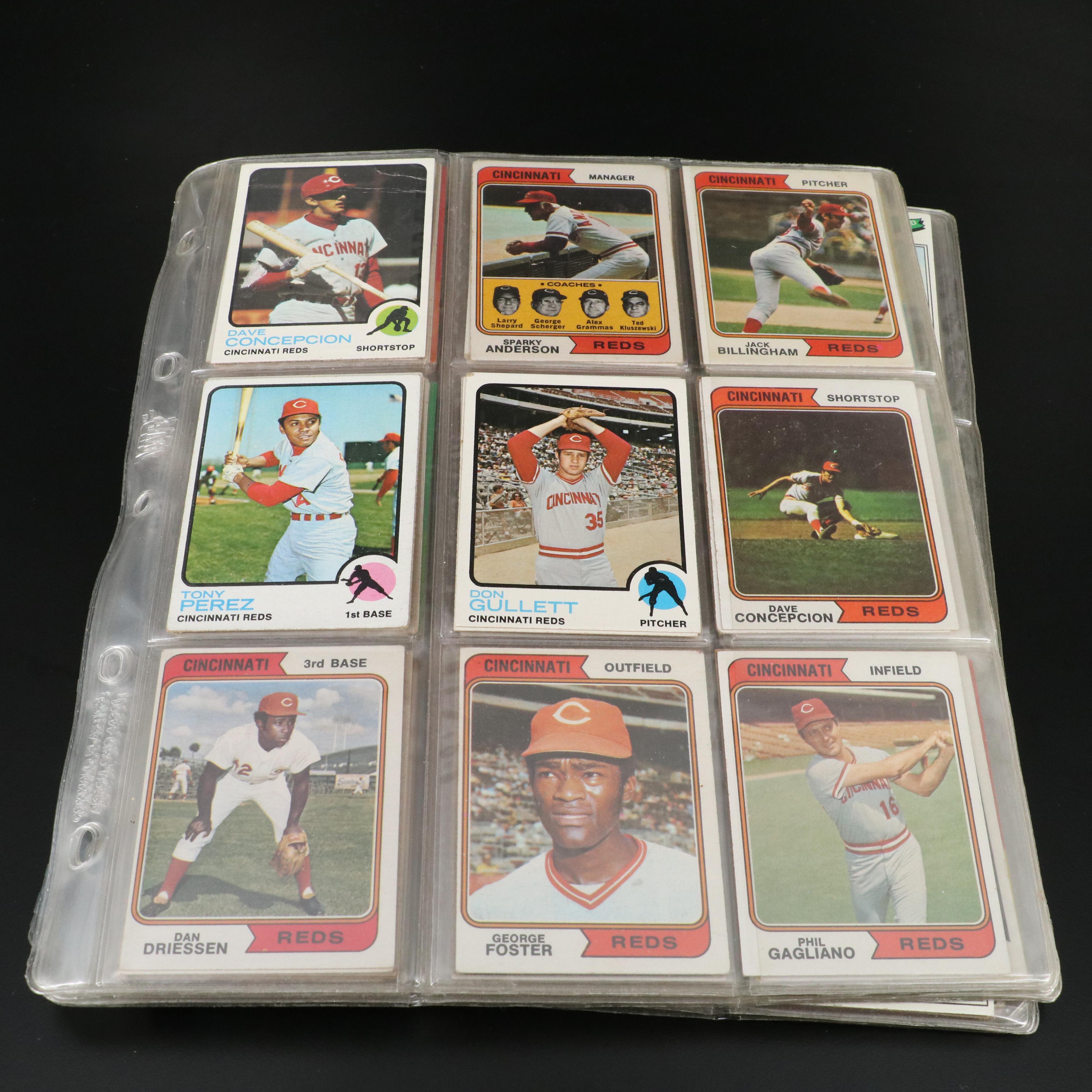 Cincinnati Reds Baseball Cards Featuring Johnny Bench, Pete Rose, and More