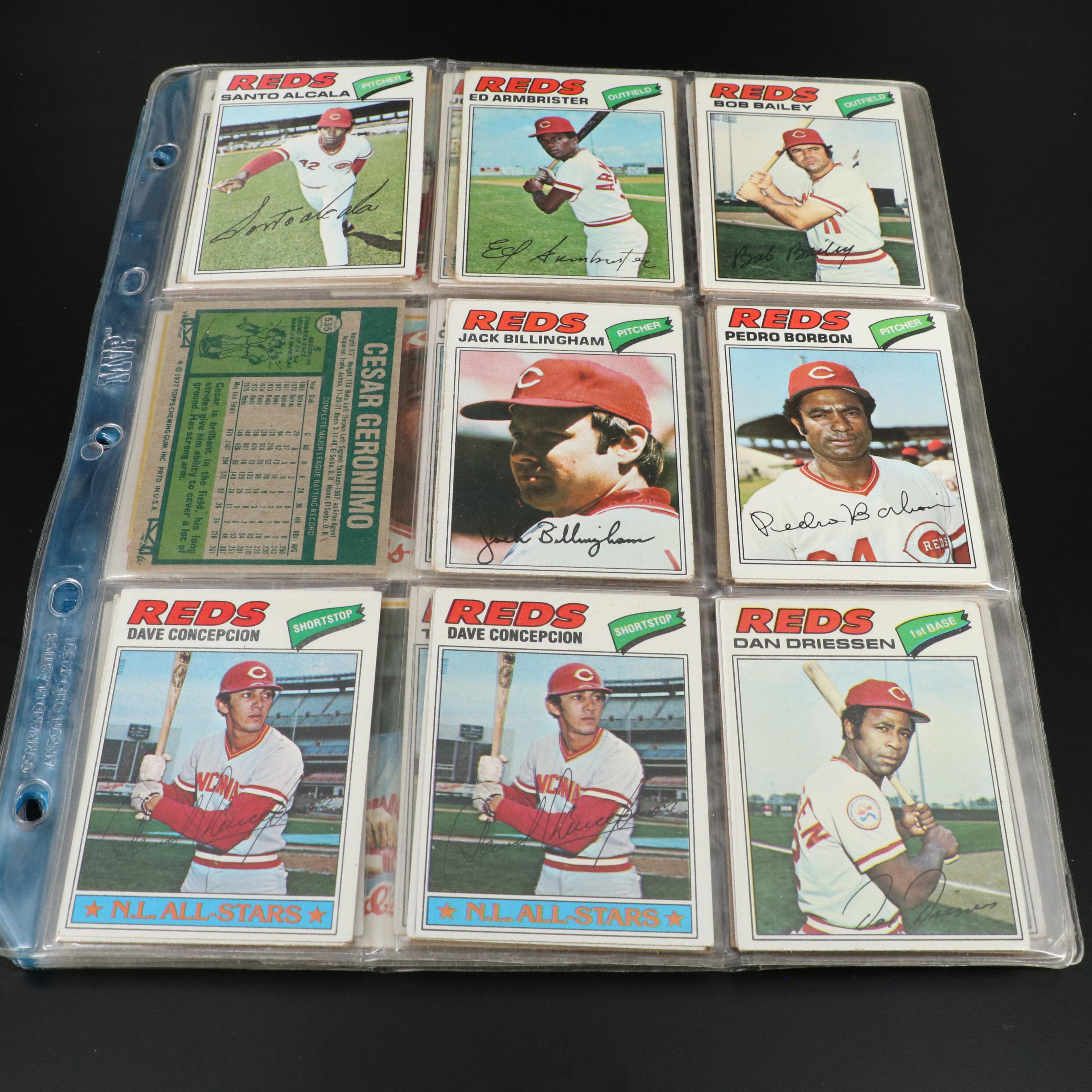 Cincinnati Reds Baseball Cards Featuring Johnny Bench, Pete Rose, and More