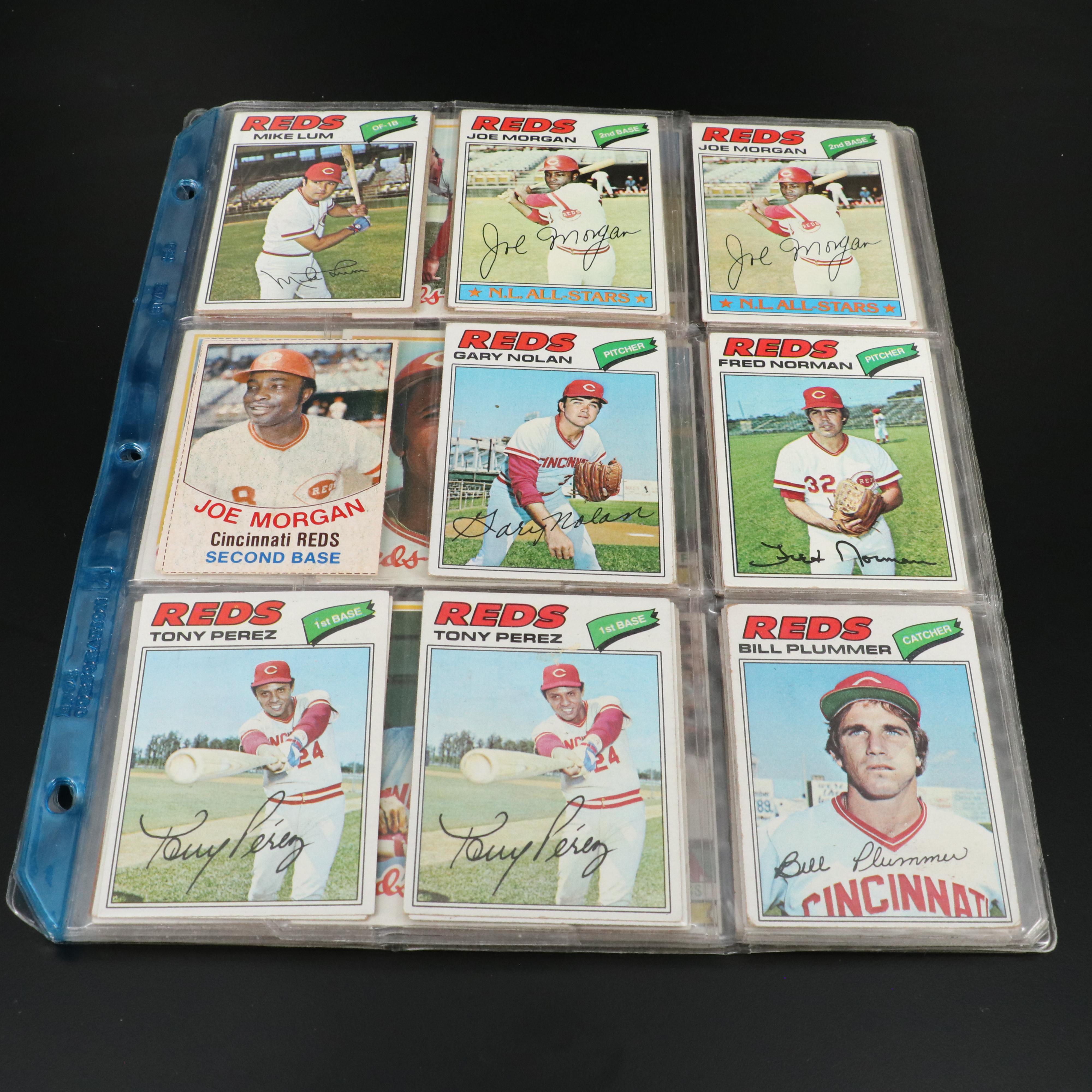Cincinnati Reds Baseball Cards Featuring Johnny Bench, Pete Rose, and More
