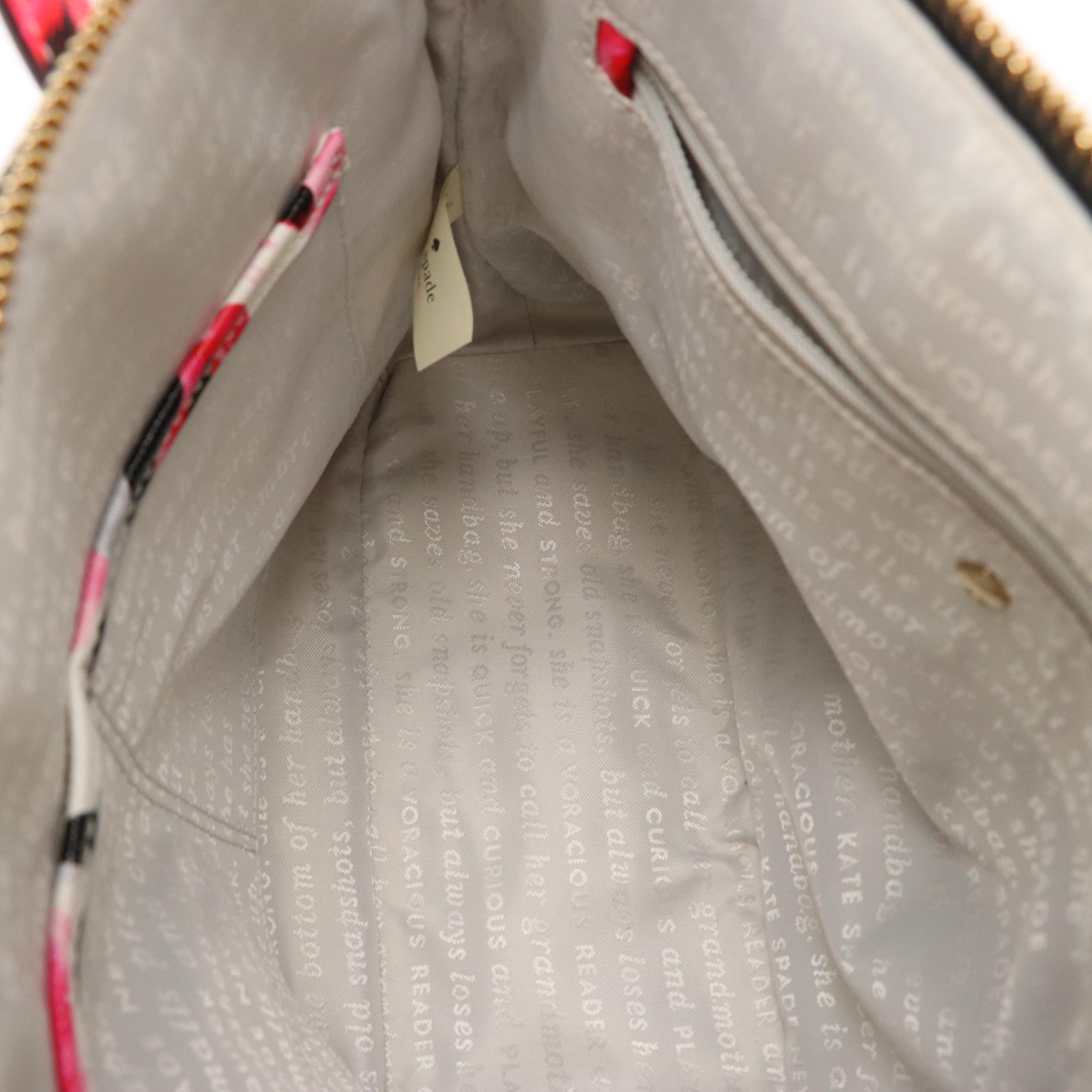 Kate Spade New York Rose Print Leather Cedar Street Maise Two-Way Satchel