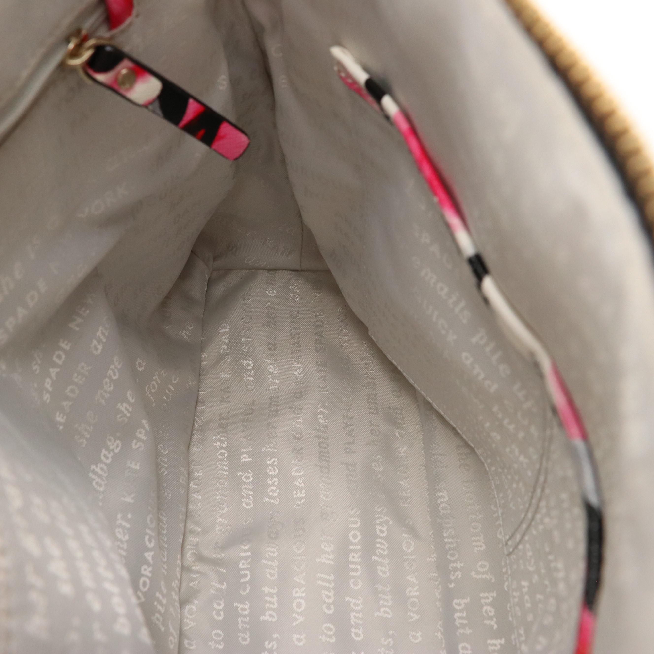 Kate Spade New York Rose Print Leather Cedar Street Maise Two-Way Satchel