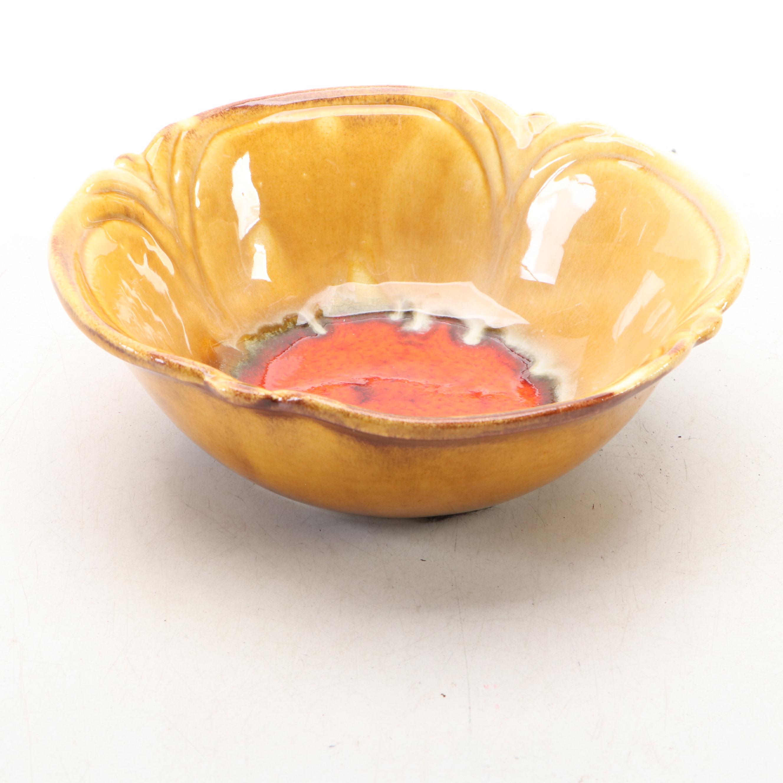 Ceramic Scottish Terrier Footed Planter with Ceramic Decorative Bowl