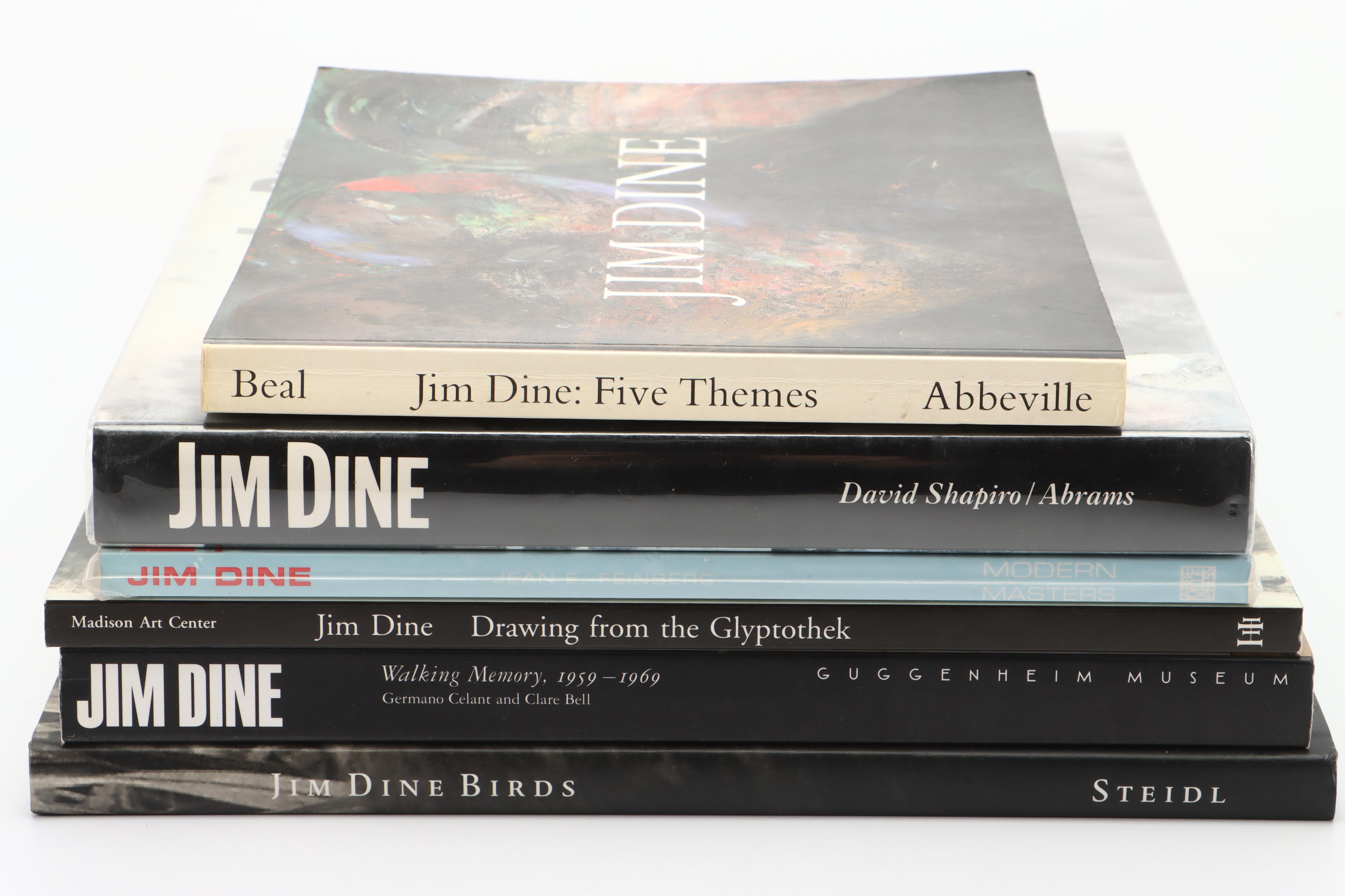 Artist Signed First Edition "Jim Dine: Five Themes" by Graham Beal and More