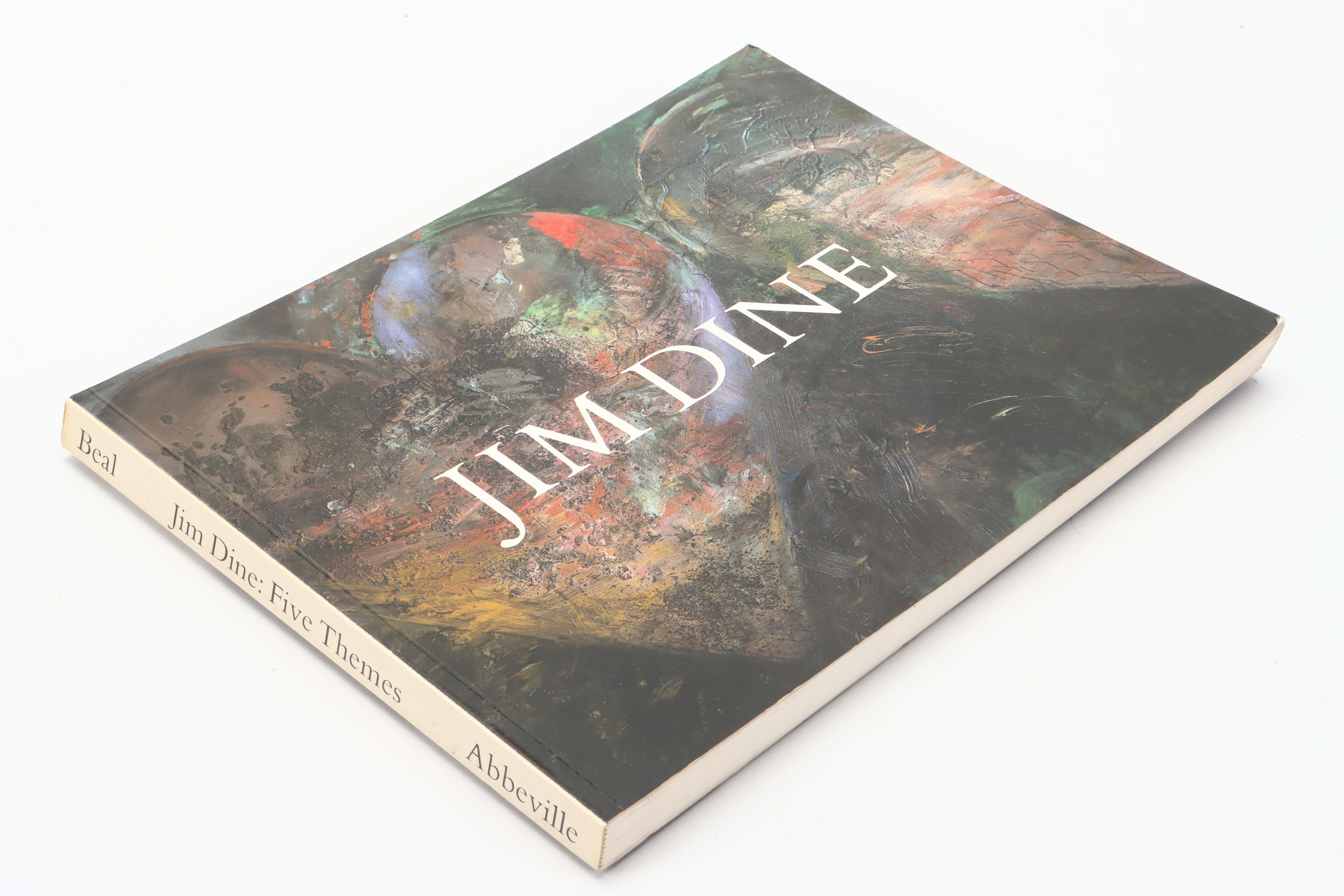 Artist Signed First Edition "Jim Dine: Five Themes" by Graham Beal and More