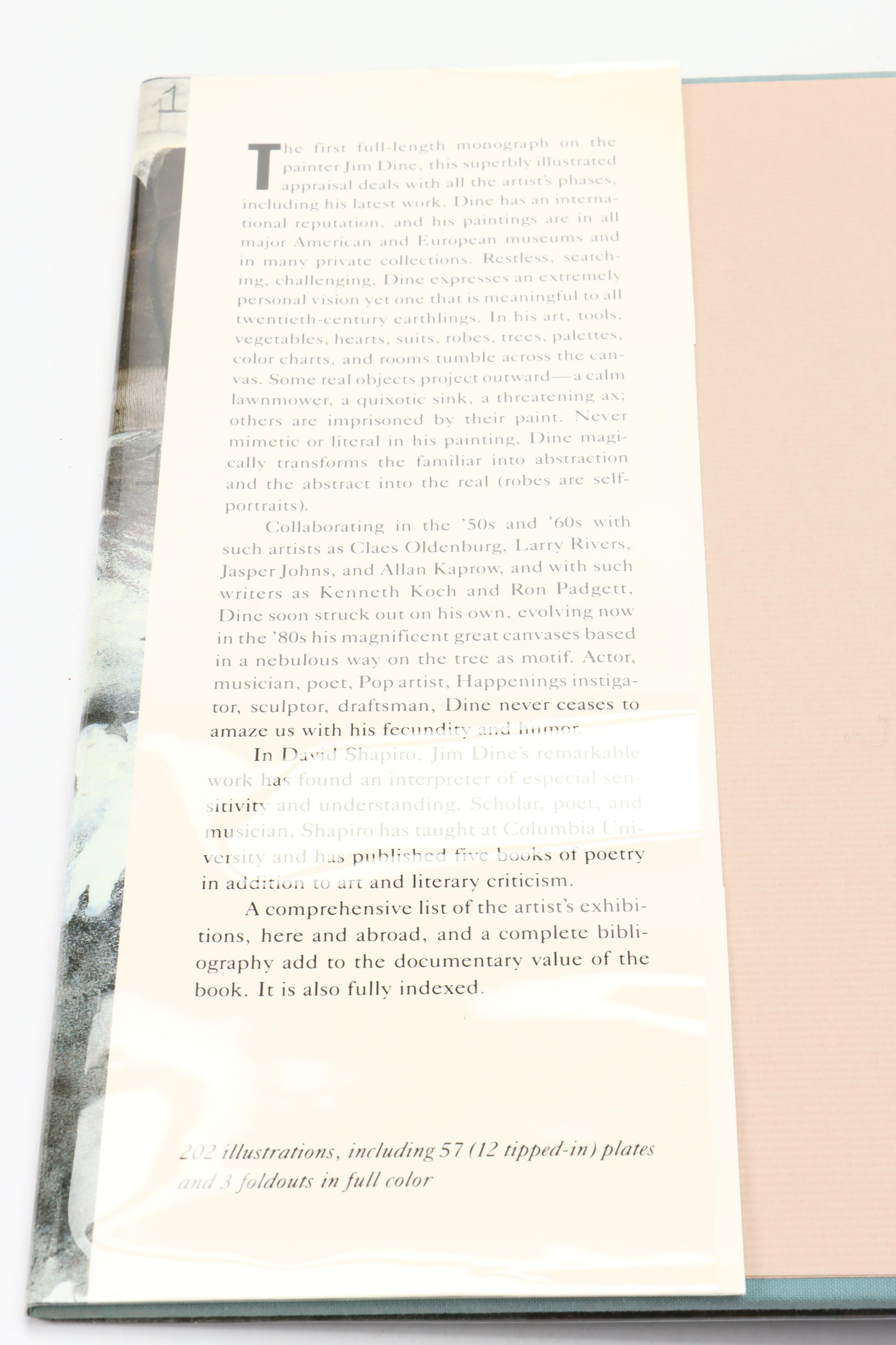 Artist Signed First Edition "Jim Dine: Five Themes" by Graham Beal and More