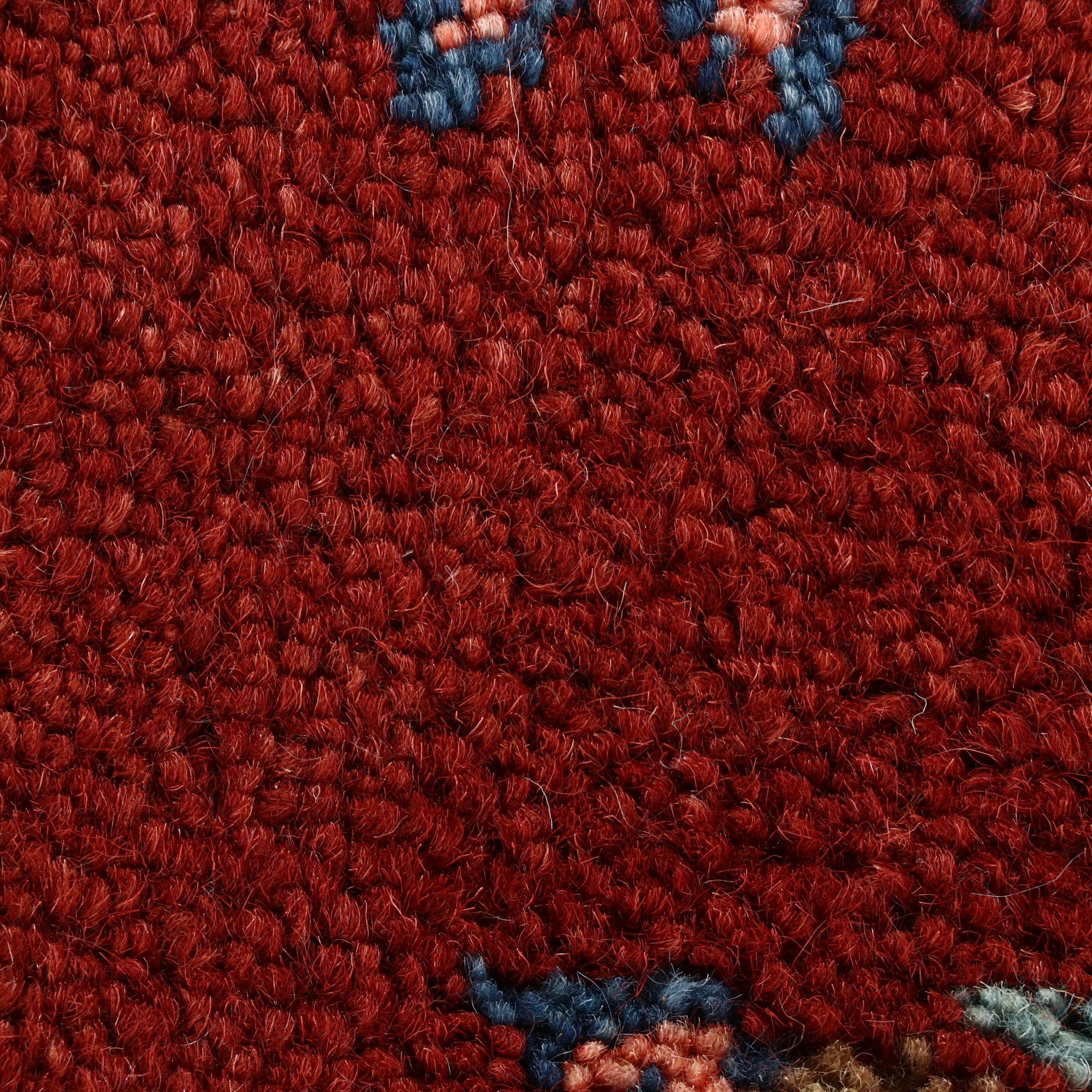 2'9 x 9'11 Hand-Knotted Afghan Kazak Carpet Runner