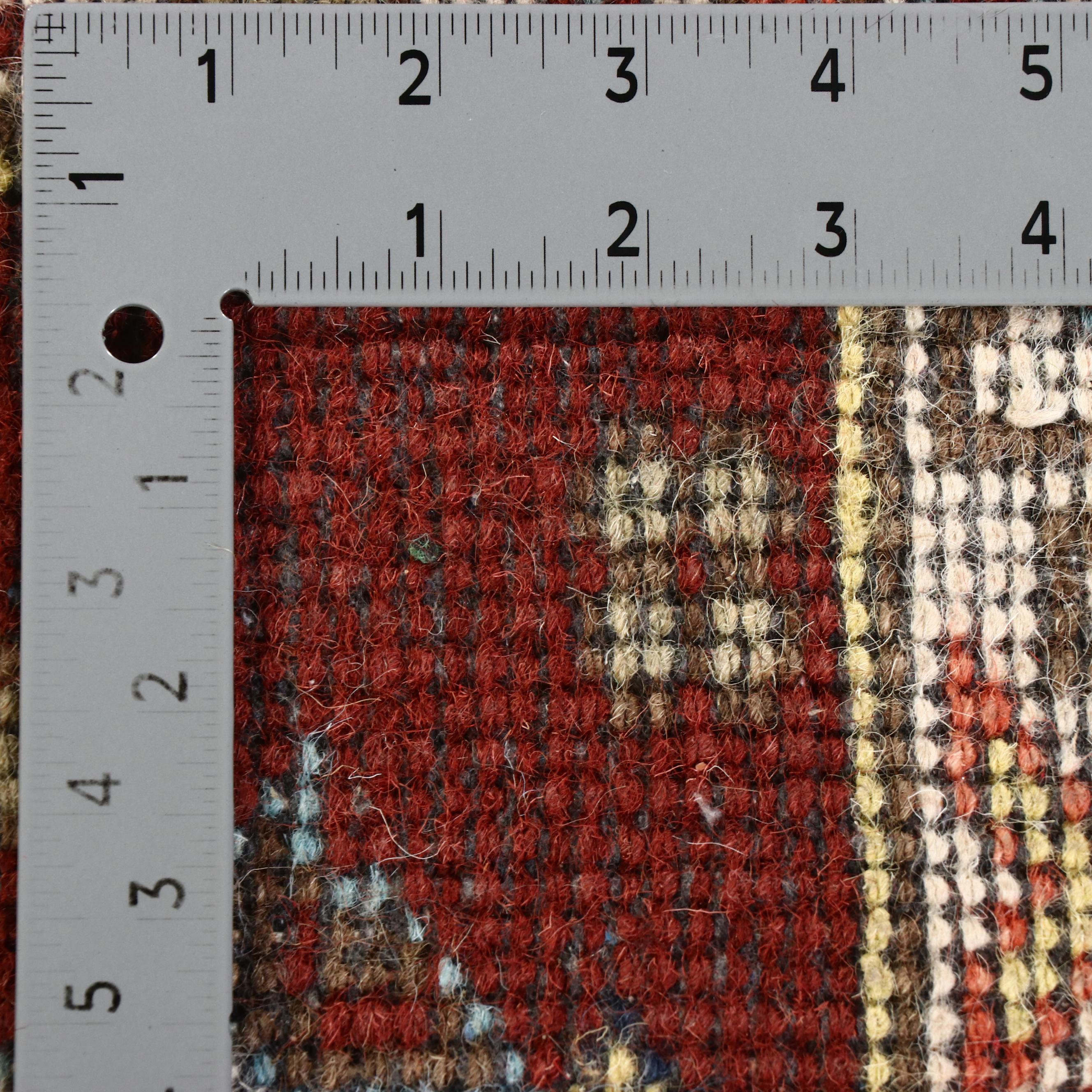 2'9 x 9'11 Hand-Knotted Afghan Kazak Carpet Runner