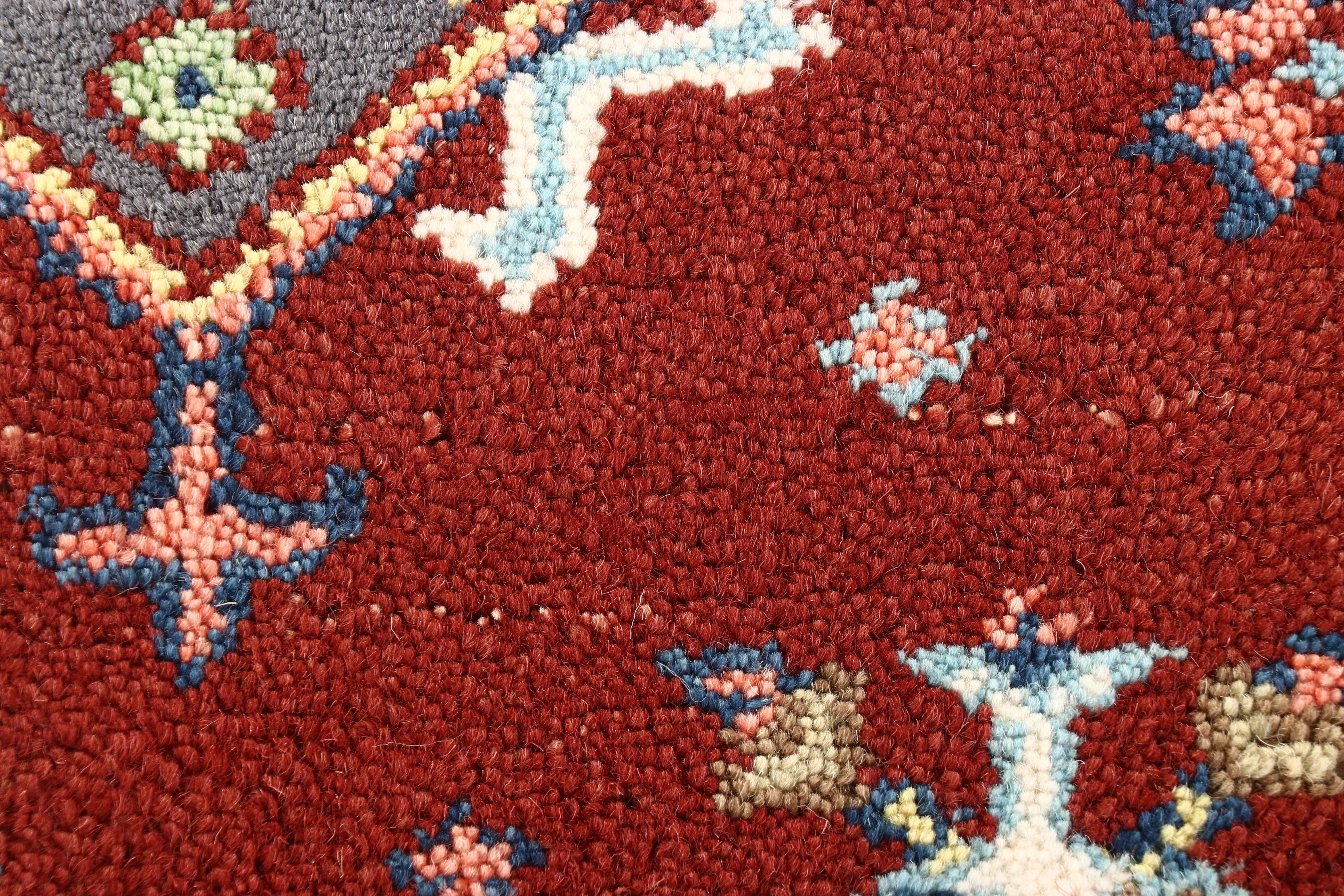 2'9 x 9'11 Hand-Knotted Afghan Kazak Carpet Runner