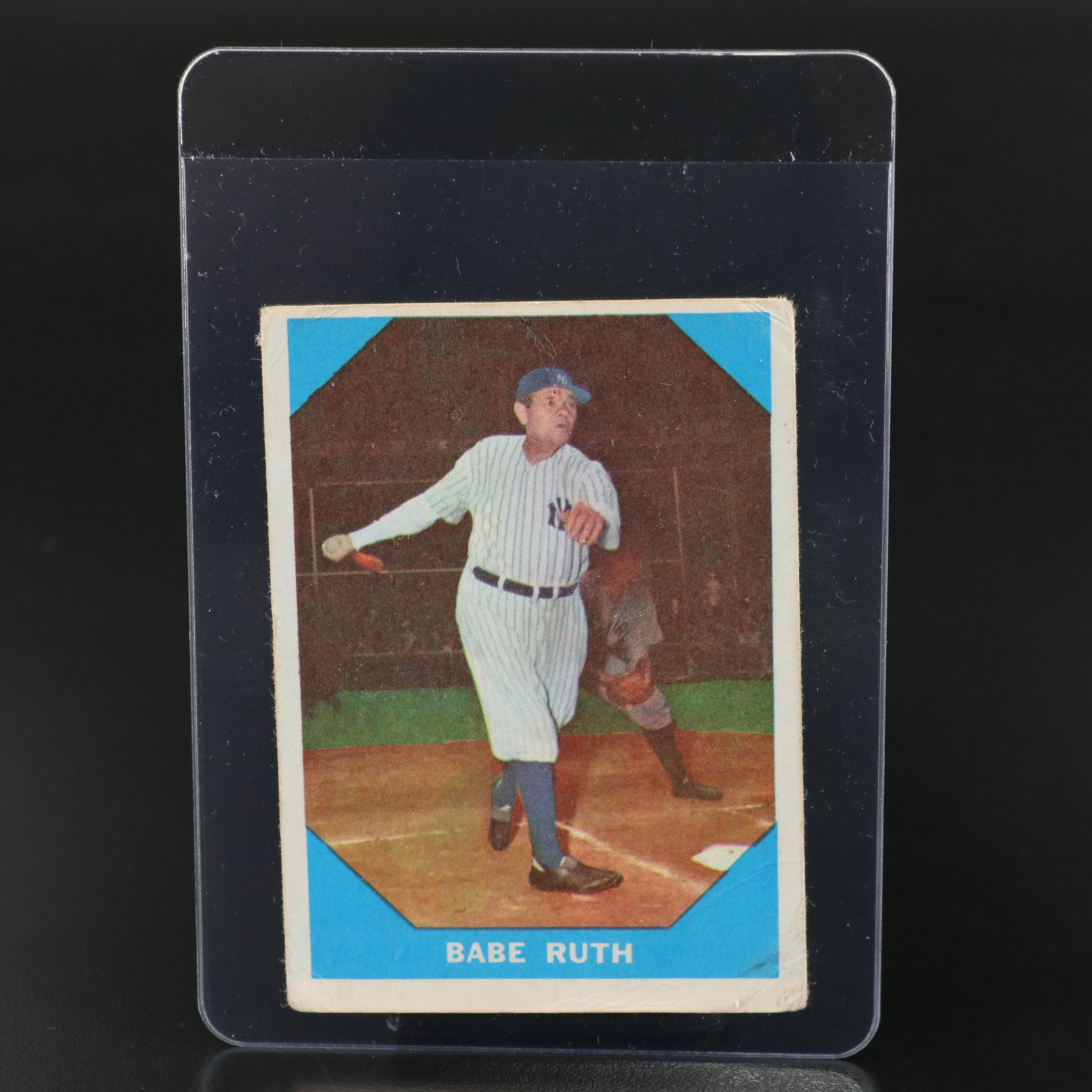 1960 Fleer Babe Ruth New York Yankees Baseball Card