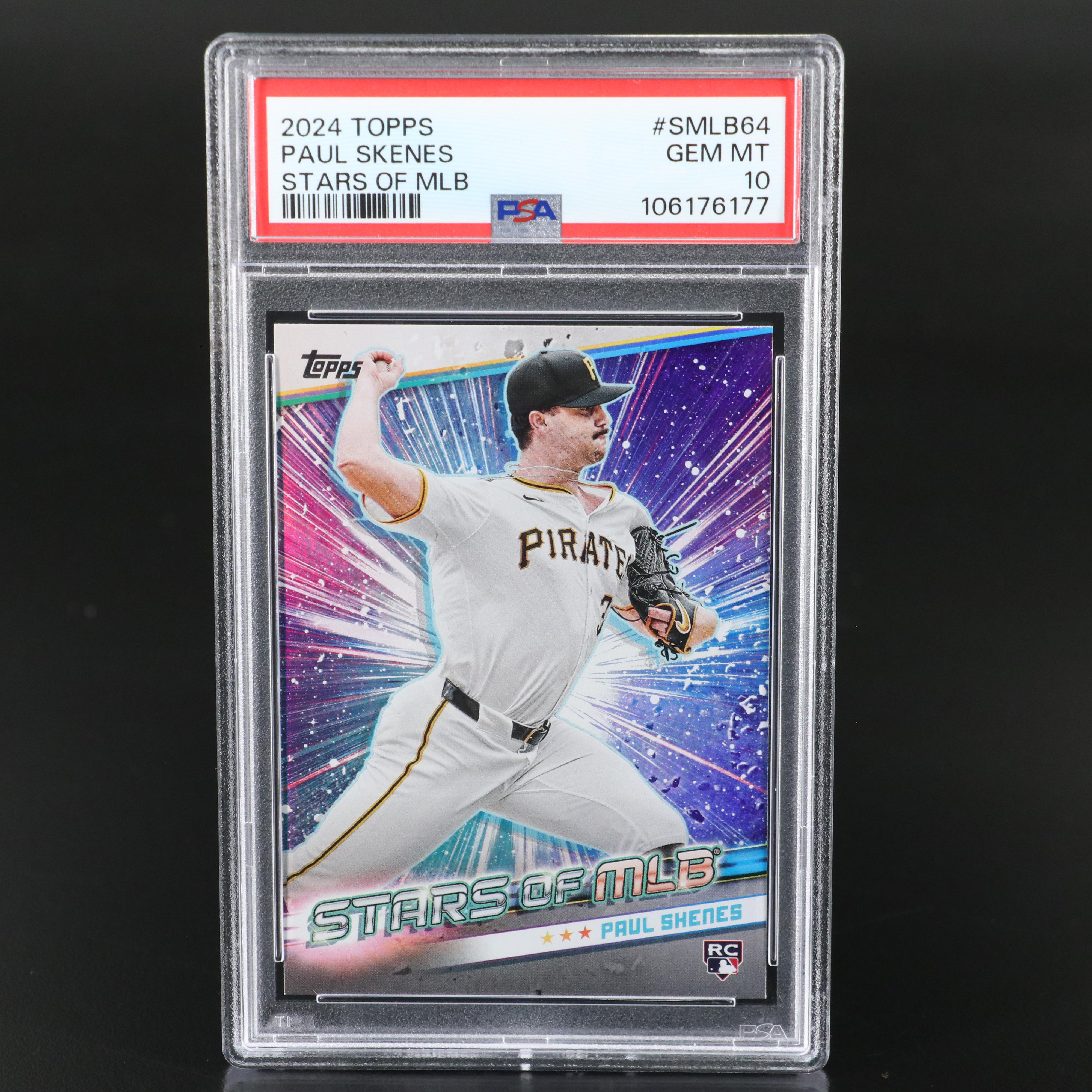 2024 Topps Paul Skenes Stars of MLB Rookie Baseball Card Graded PSA 10