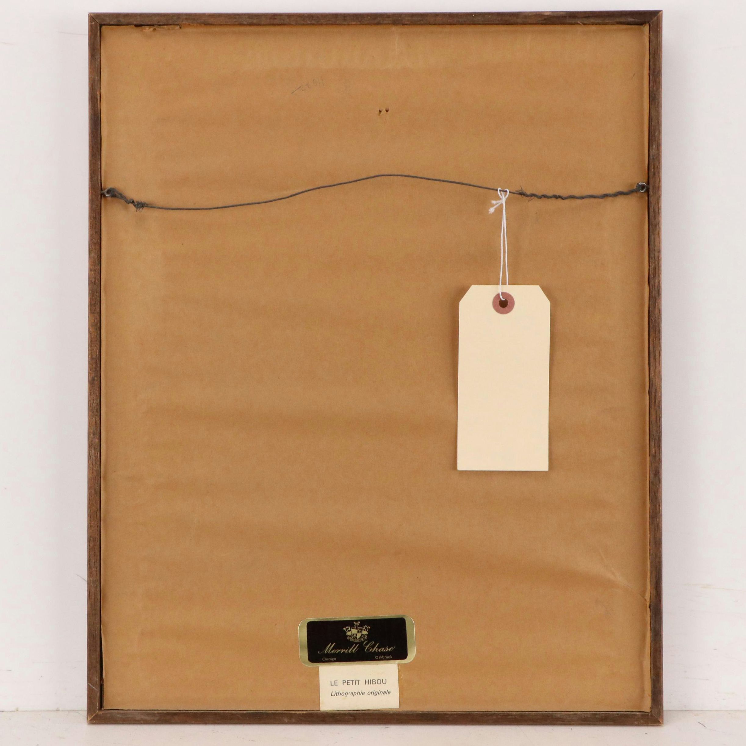 Lithograph After Bernard Buffet "Little Owl"