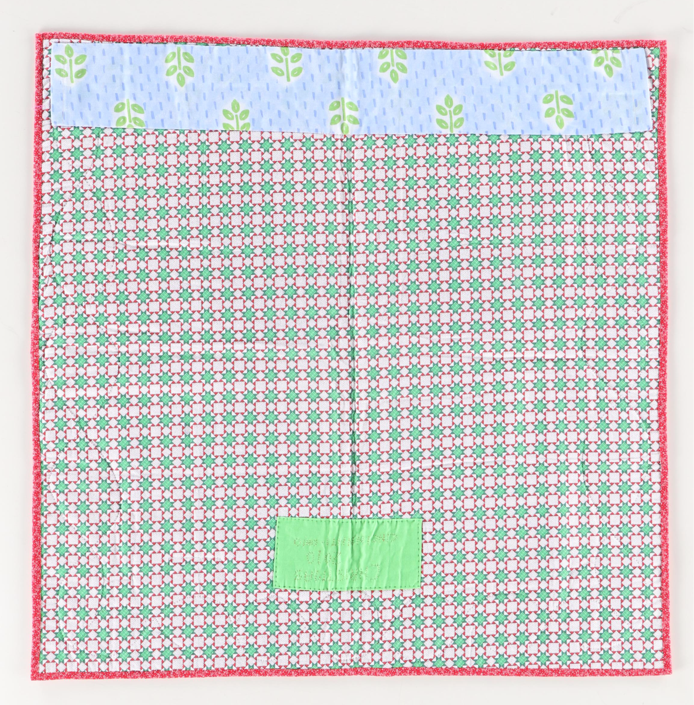 Cacilda Meier Artisan Hanging Quilt and Table Runner "Christmas Tree Quartet"