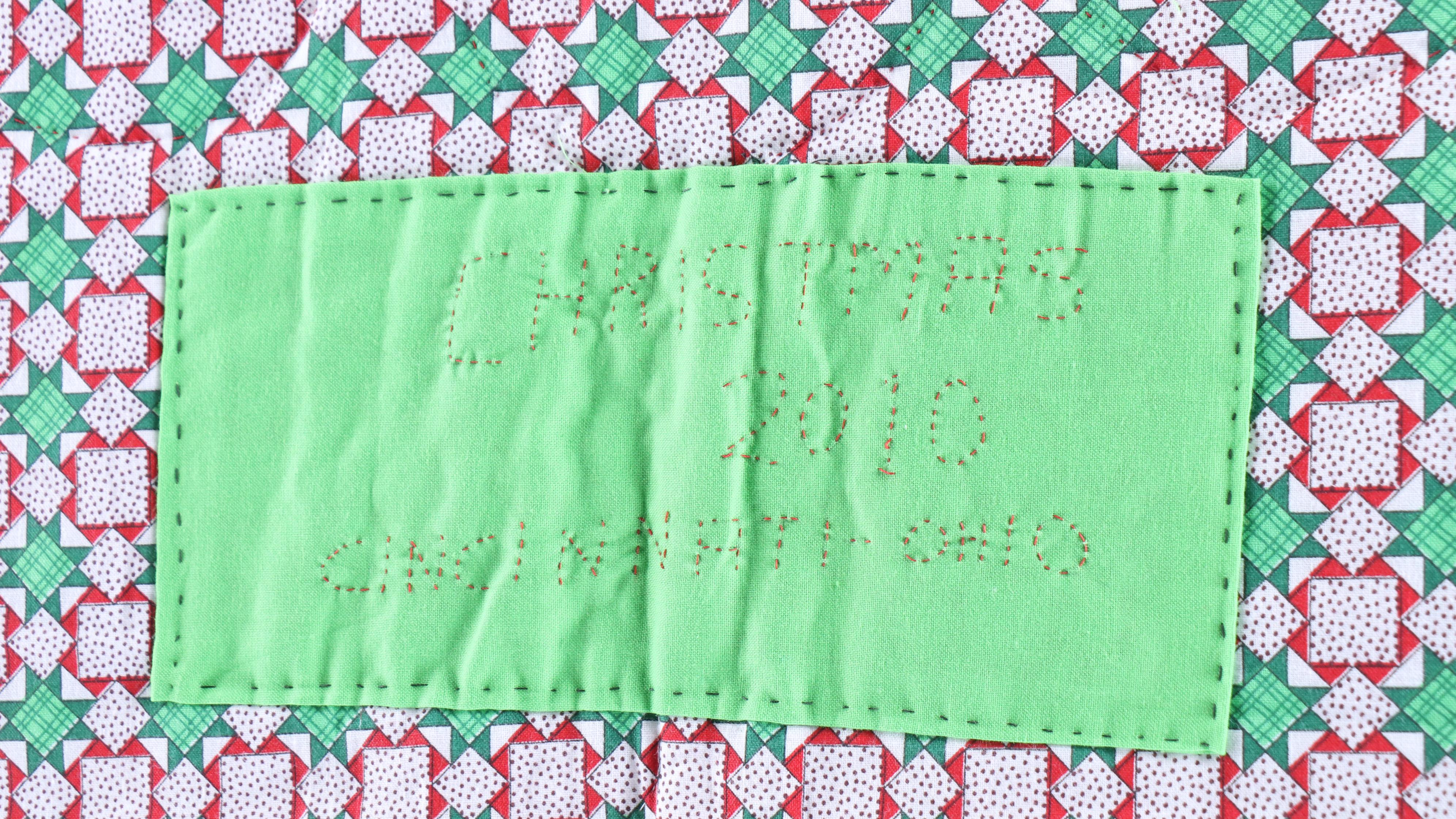 Cacilda Meier Artisan Hanging Quilt and Table Runner "Christmas Tree Quartet"
