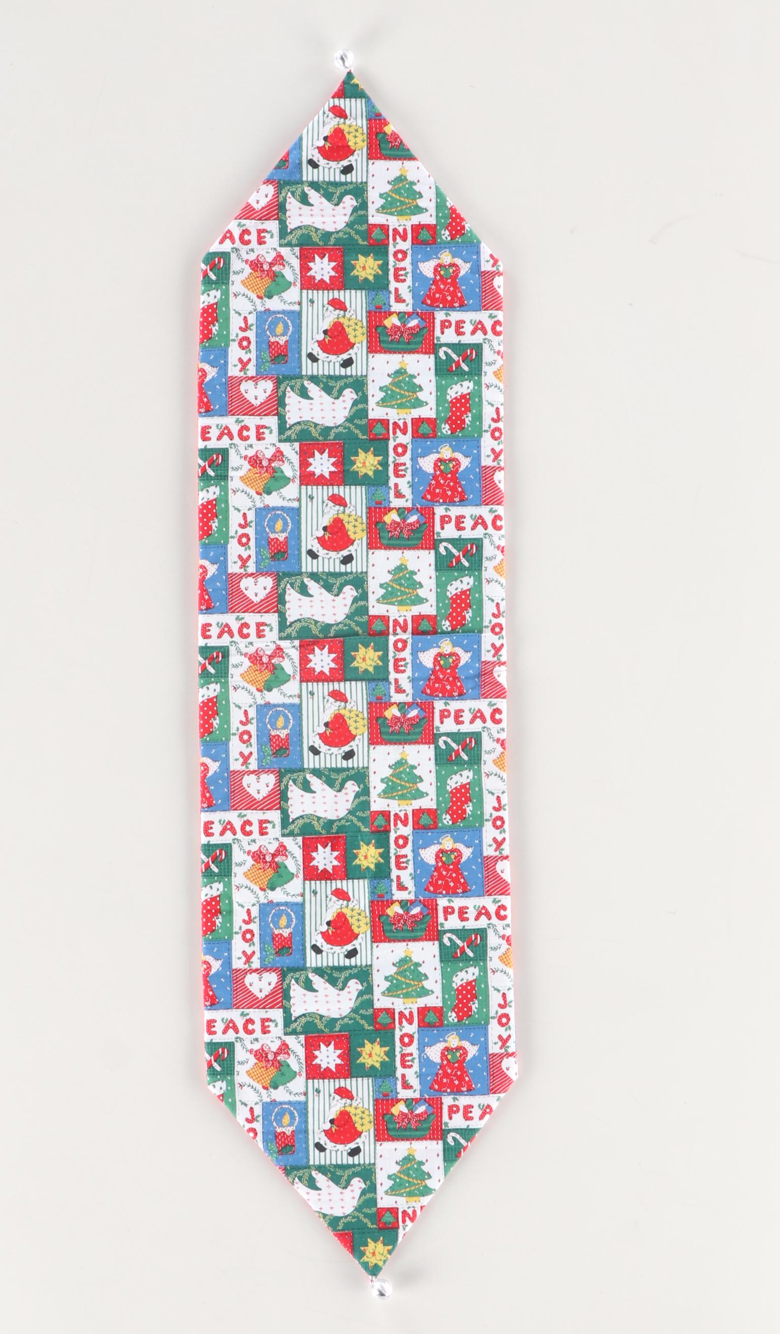 Cacilda Meier Artisan Hanging Quilt and Table Runner "Christmas Tree Quartet"