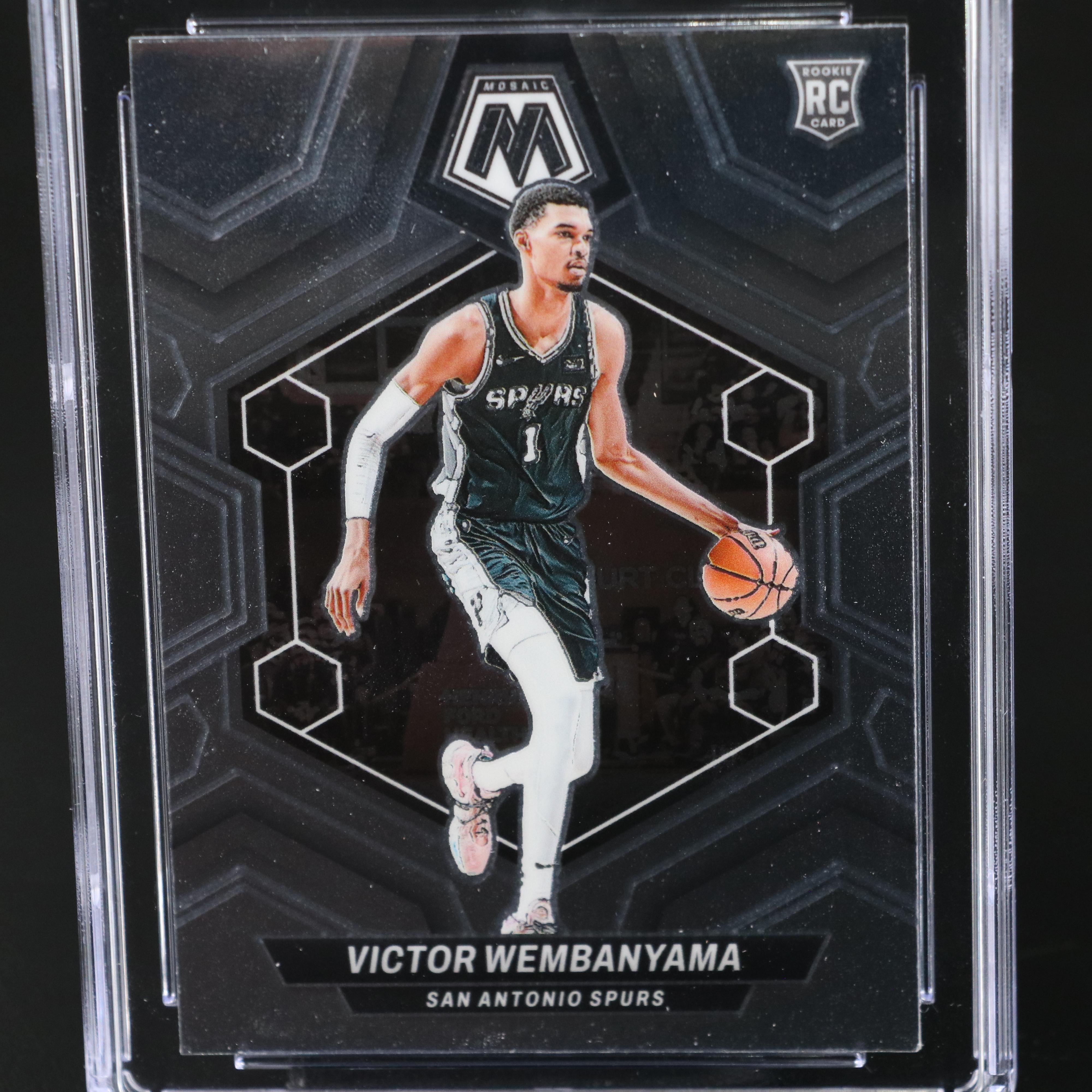 2023-24 Mosaic Victor Wembanyama Rookie Basketball Card Graded CGC 10