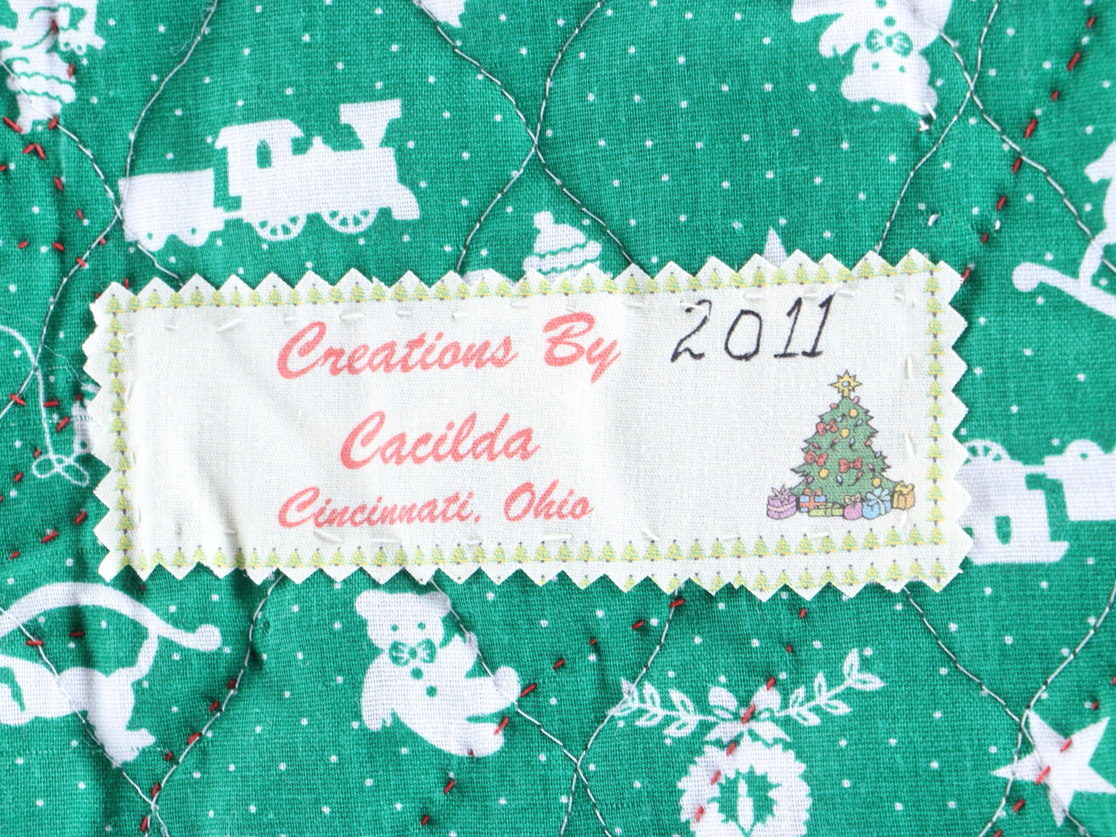 Cacilda Meier Artisan "Sparkle Christmas Tree" and Other Hanging Quilt