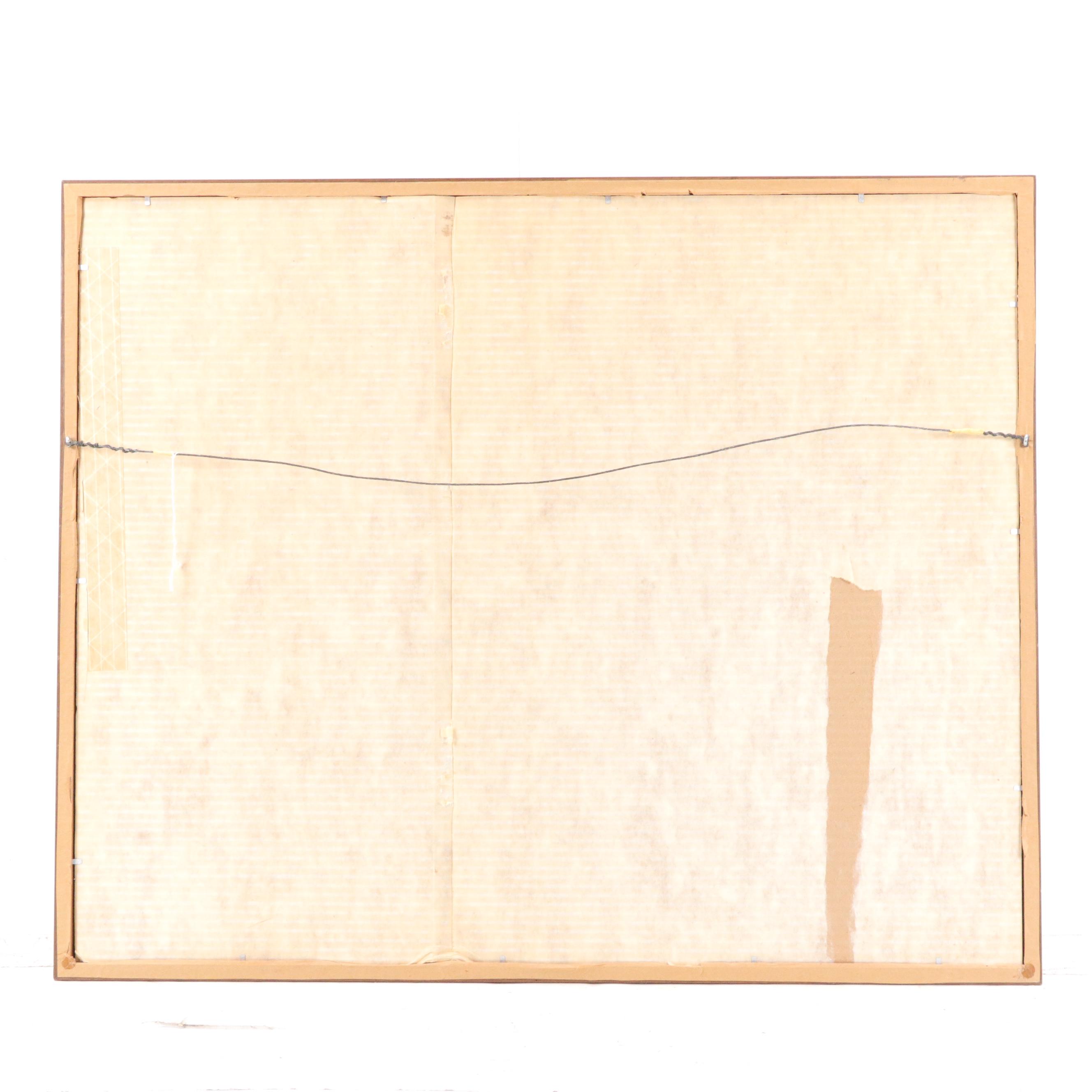 Byron "George Byron" Browne Abstract Acrylic Painting "From a Still Life," 1954