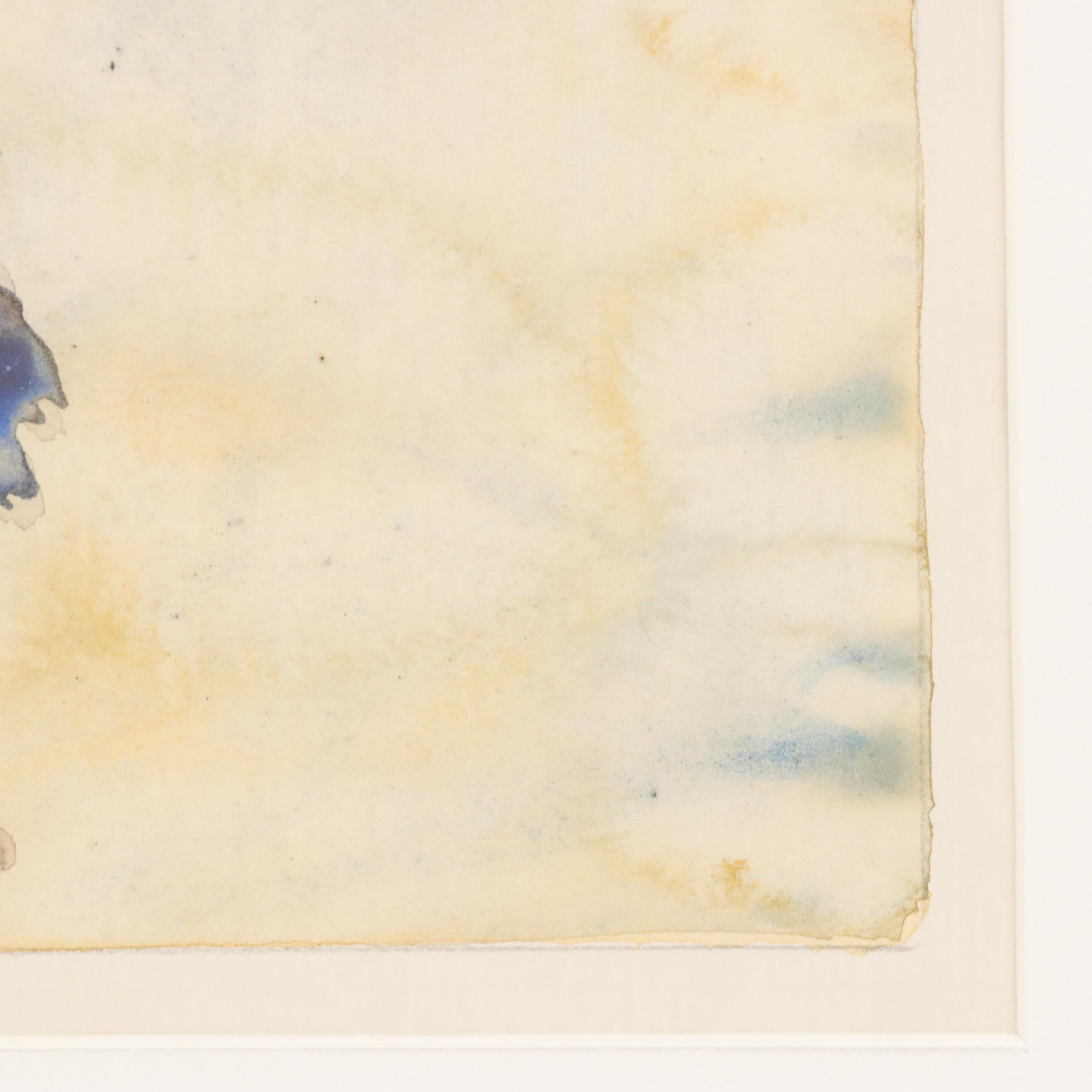 Walter Sorge Watercolor Painting "Angels, Jan. 16, 1992"