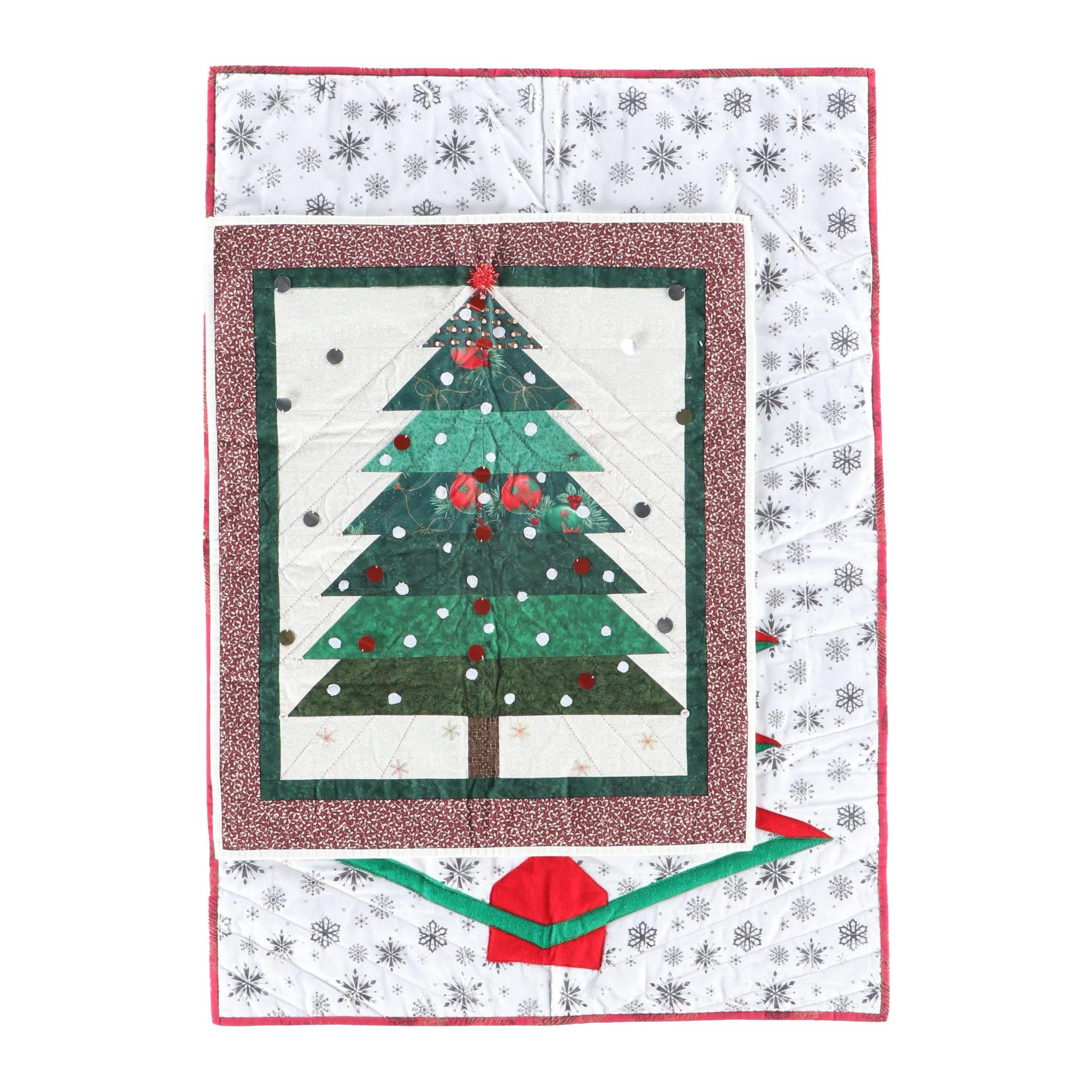 Cacilda Meier Artisan "Sparkle Christmas Tree" and Other Hanging Quilt
