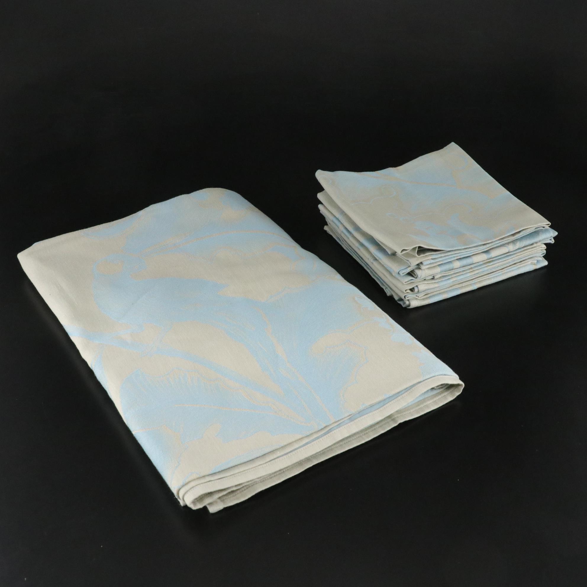 Yves Delorme Cotton Tablecloth & Napkins