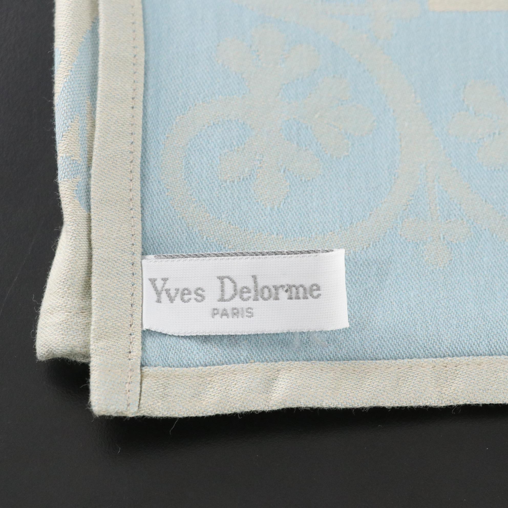 Yves Delorme Cotton Tablecloth & Napkins