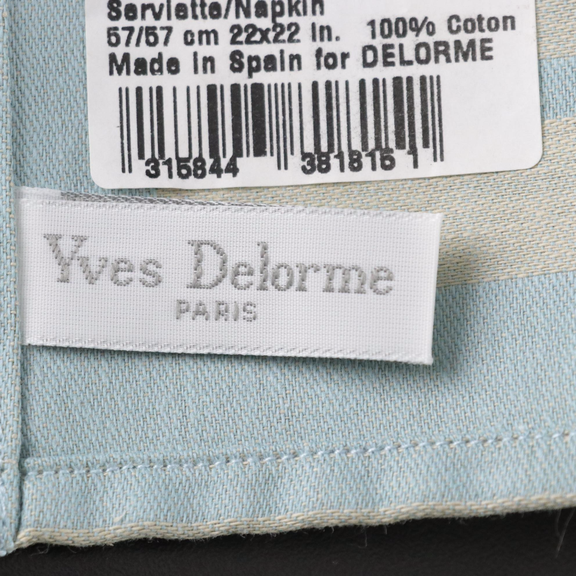Yves Delorme Cotton Tablecloth & Napkins