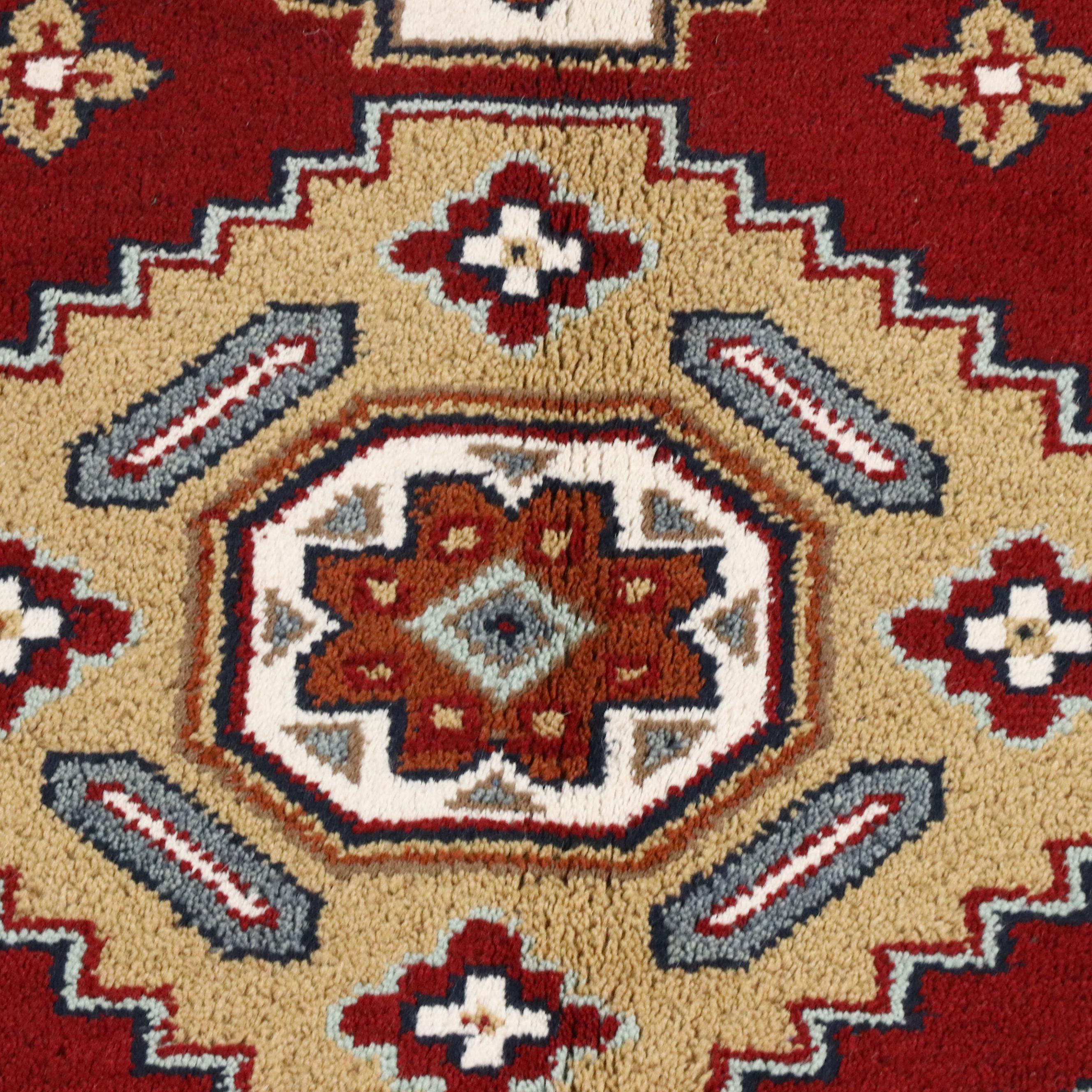 5'7 x 7'11 Hand-Knotted Afghan Kazak Area Rug