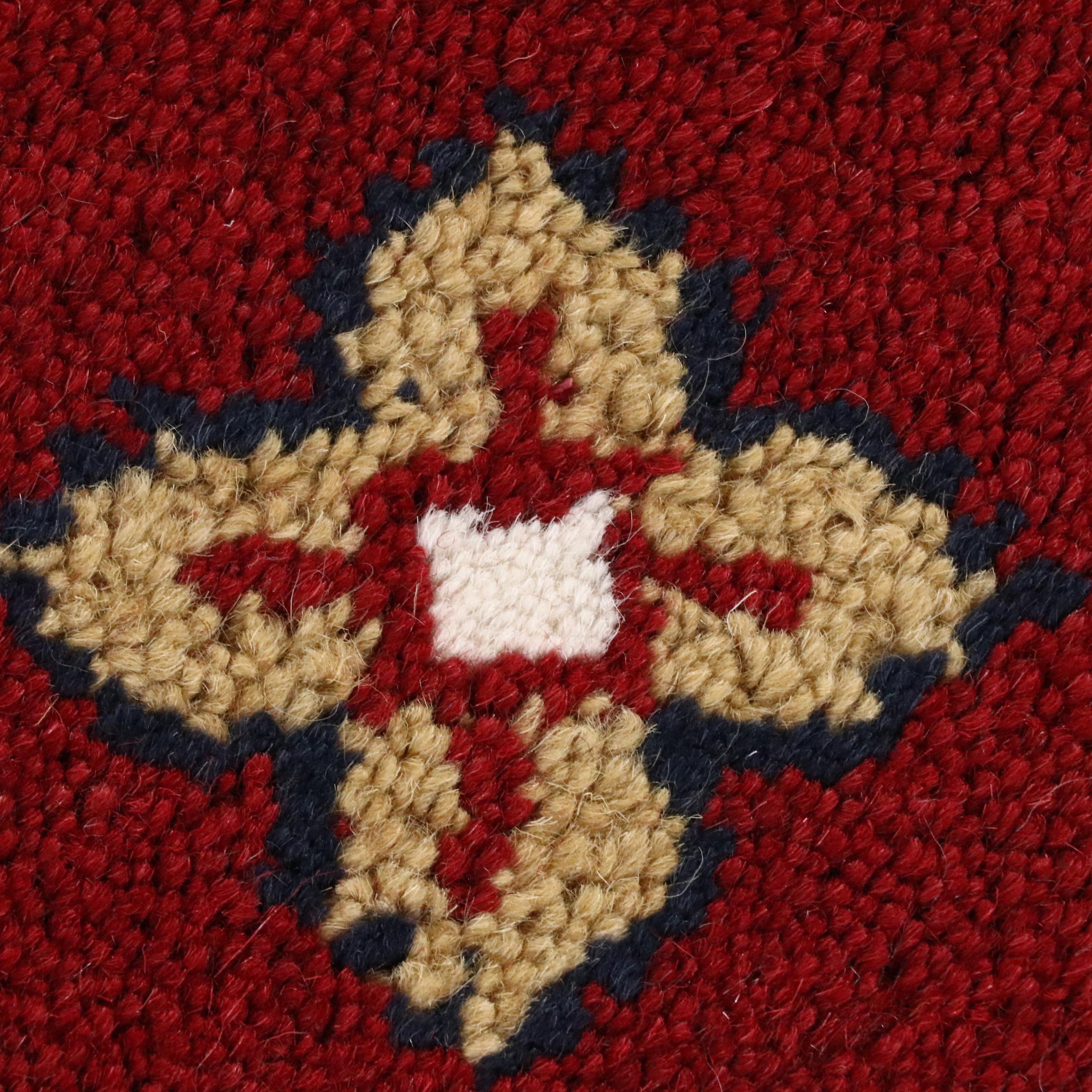 5'7 x 7'11 Hand-Knotted Afghan Kazak Area Rug