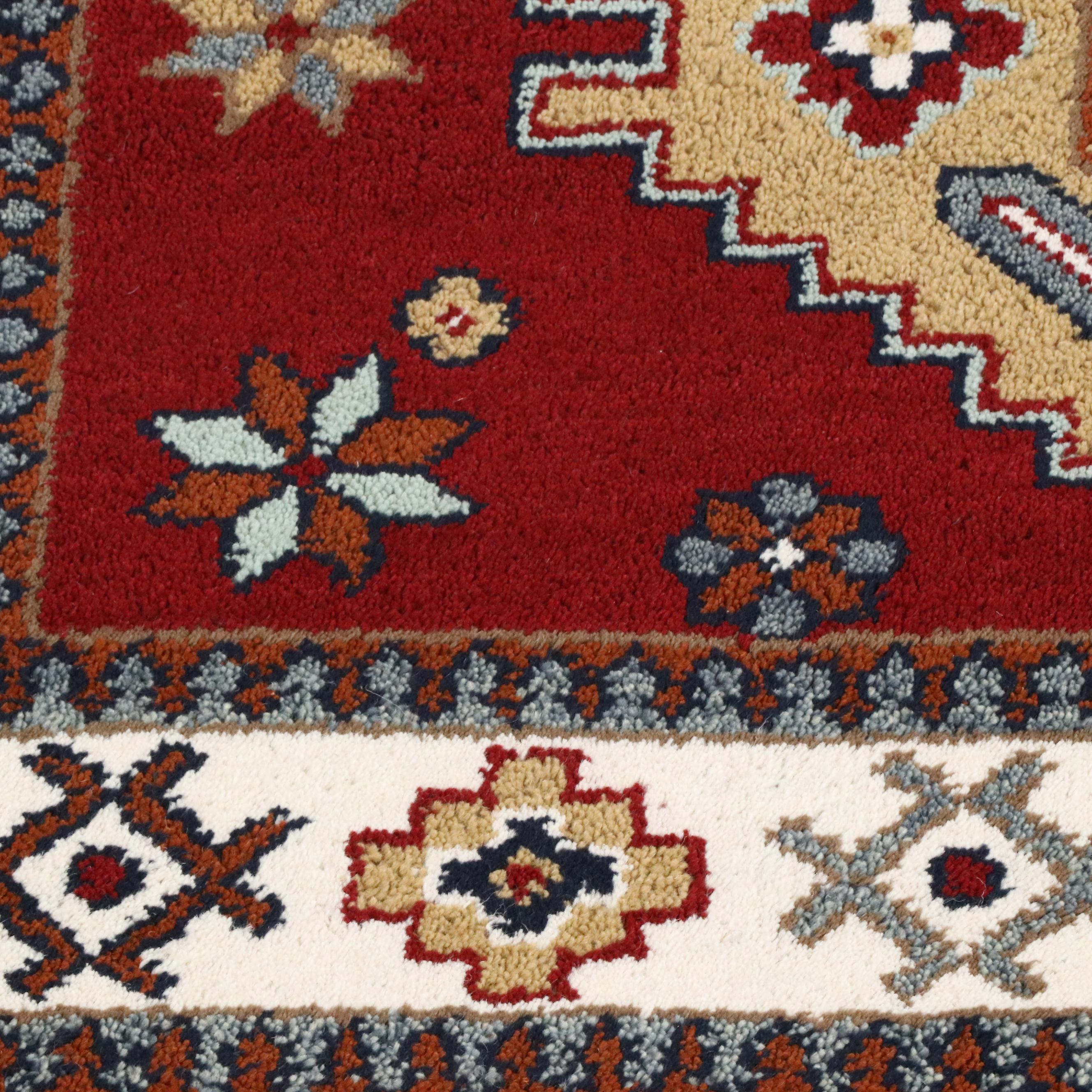 5'7 x 7'11 Hand-Knotted Afghan Kazak Area Rug