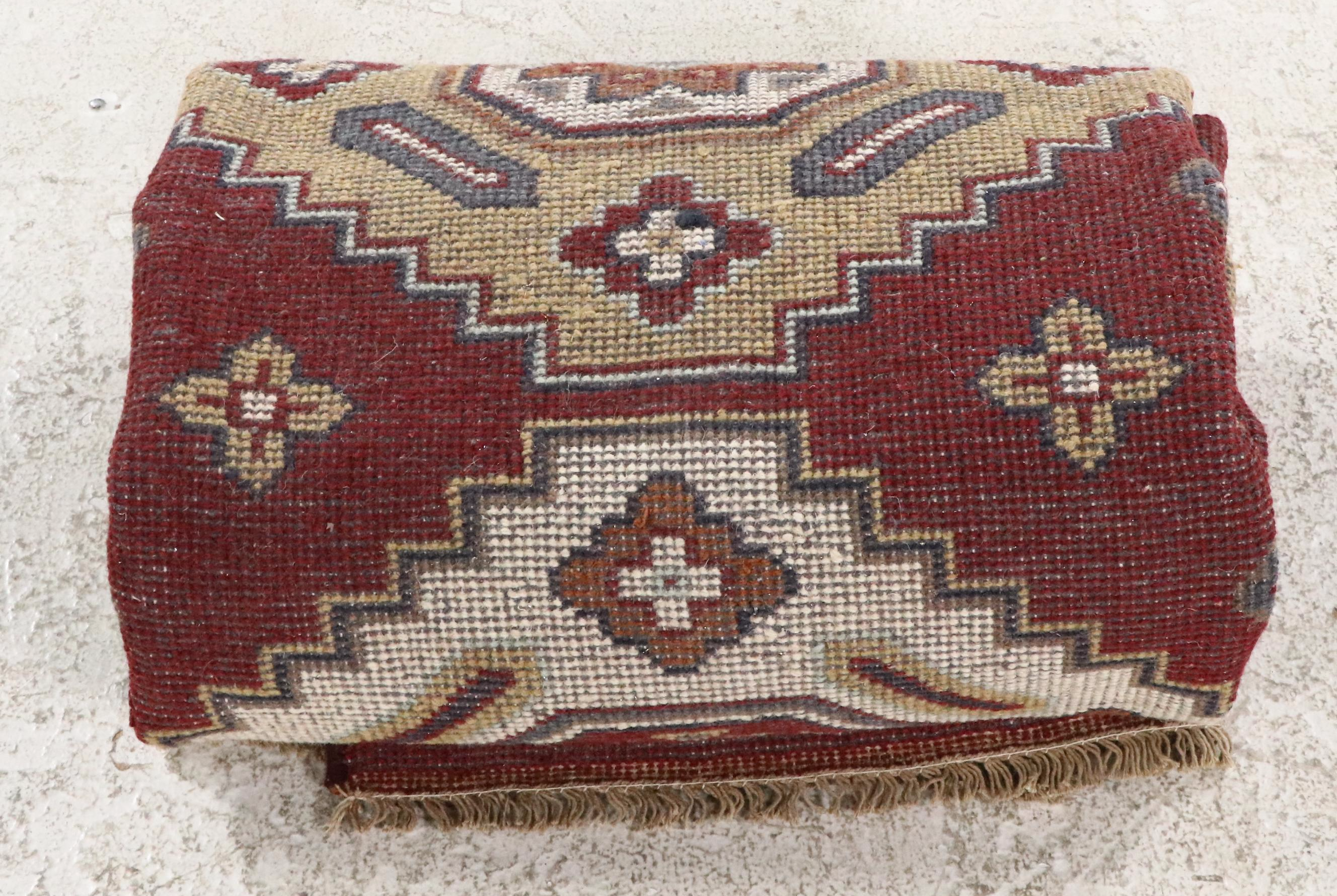 5'7 x 7'11 Hand-Knotted Afghan Kazak Area Rug