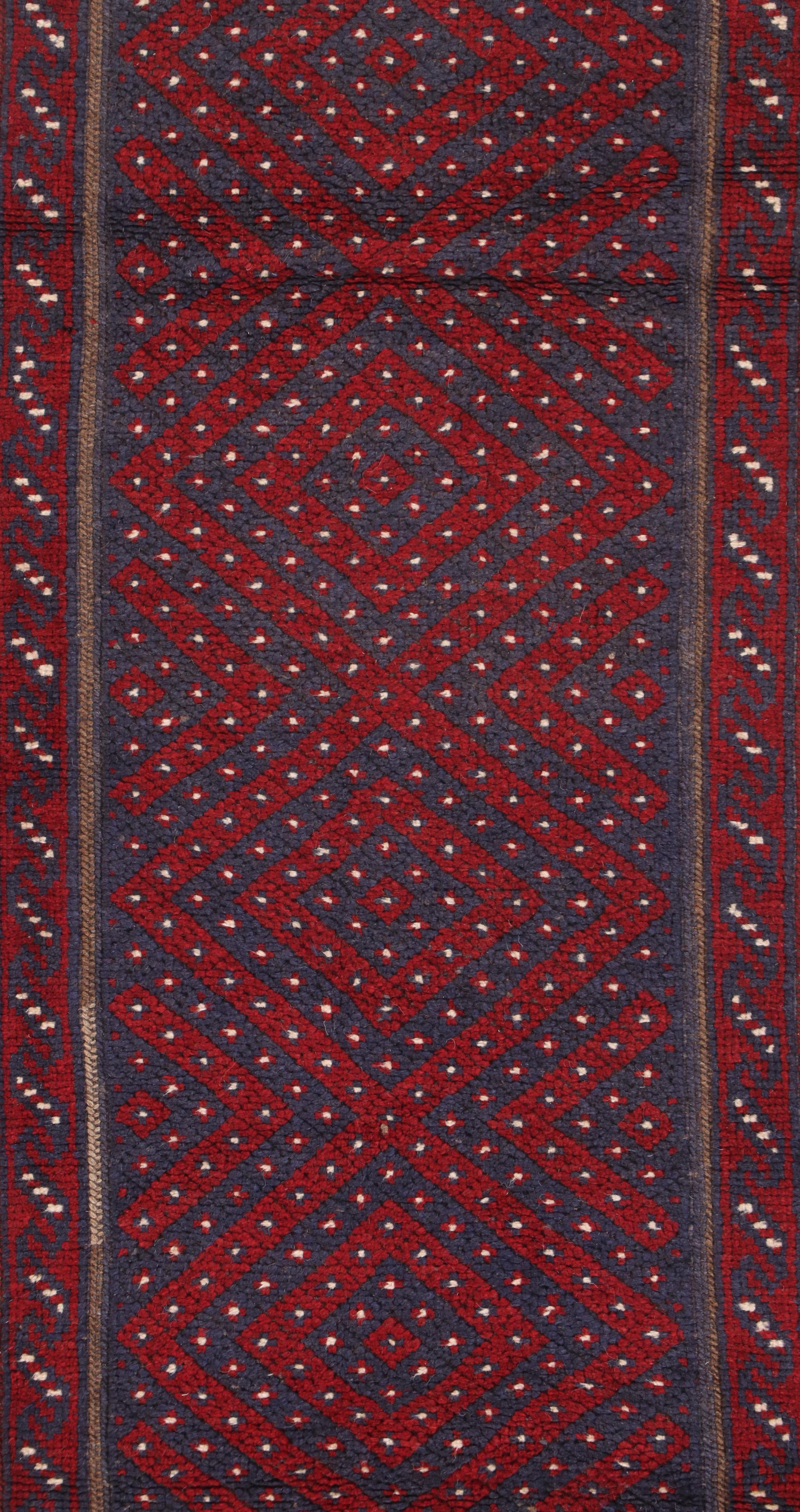 2'1 x 7'8 Handwoven Afghan Mashwani Carpet Runner