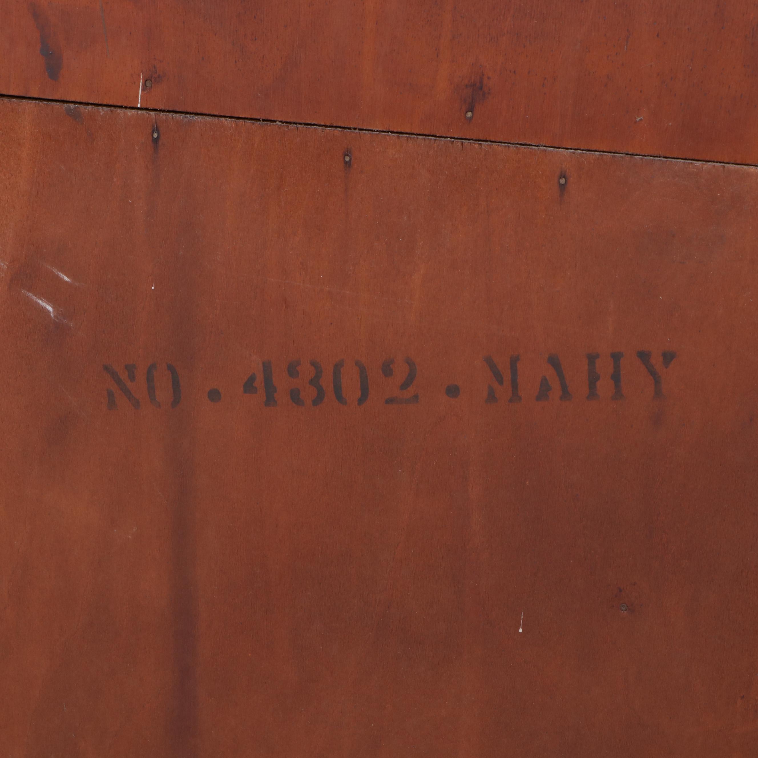 Drexel Federal Style Mahogany and Line-Inlaid Corner Cabinet