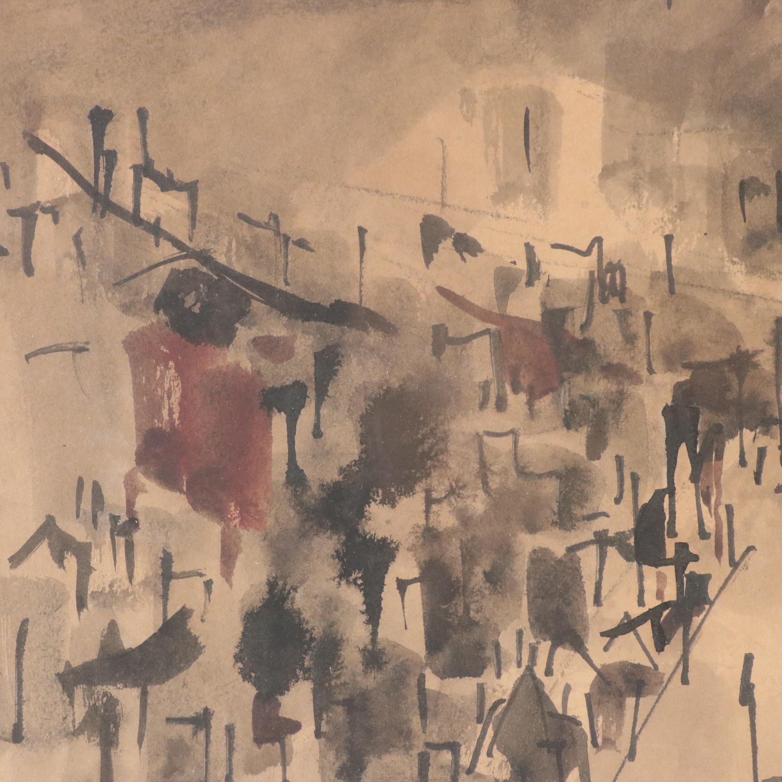 George Ball Watercolor Painting "San Francisco," Late 20th Century