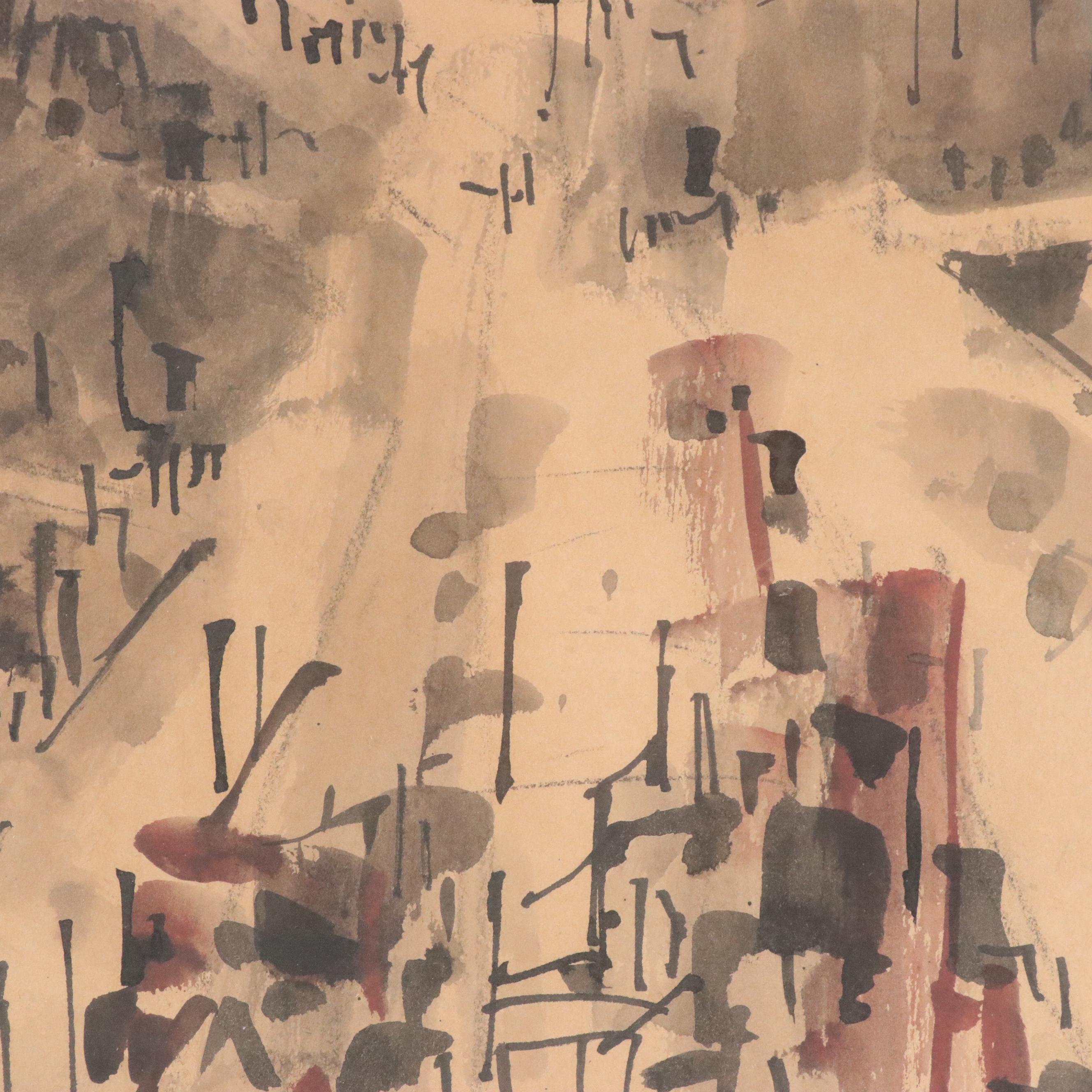 George Ball Watercolor Painting "San Francisco," Late 20th Century