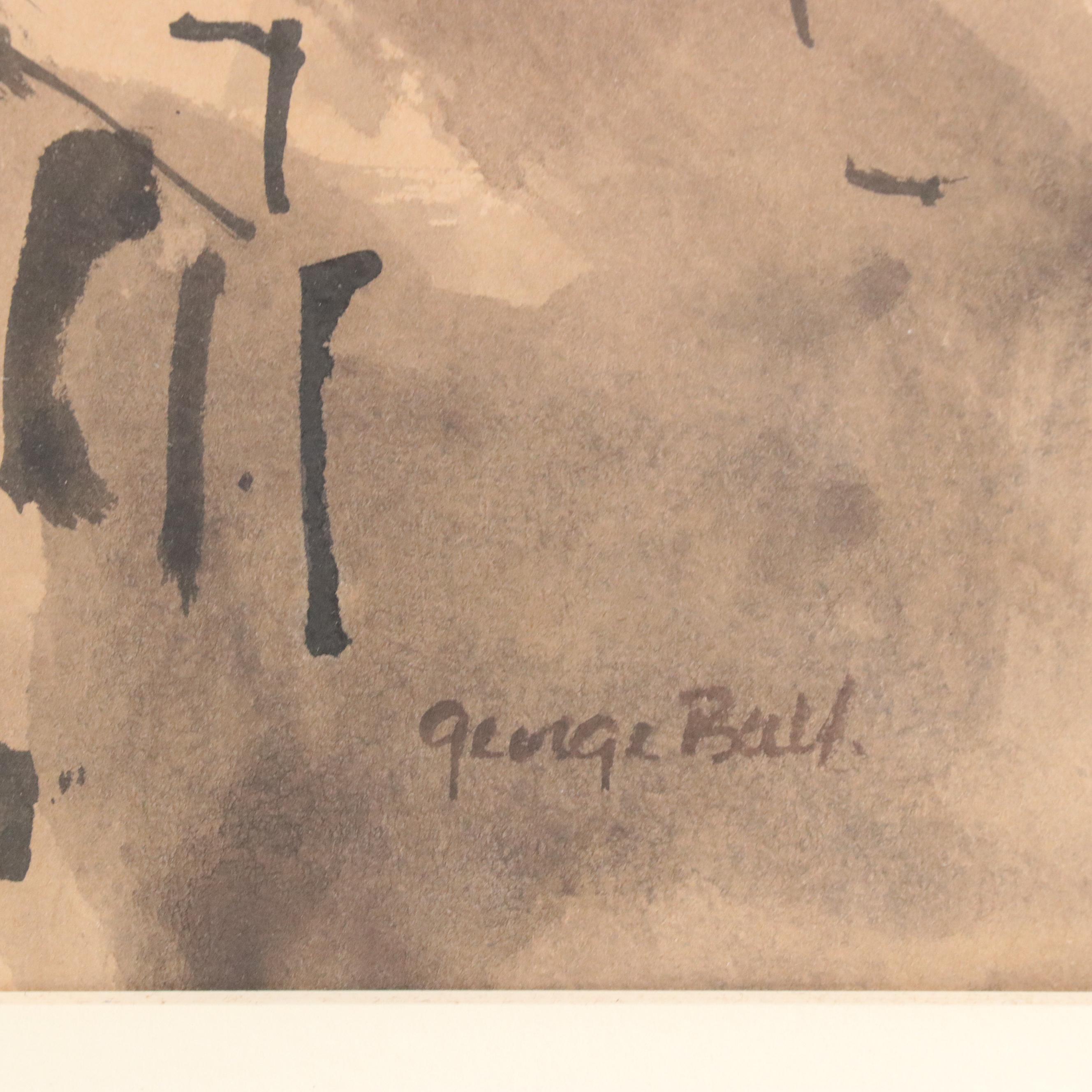 George Ball Watercolor Painting "San Francisco," Late 20th Century