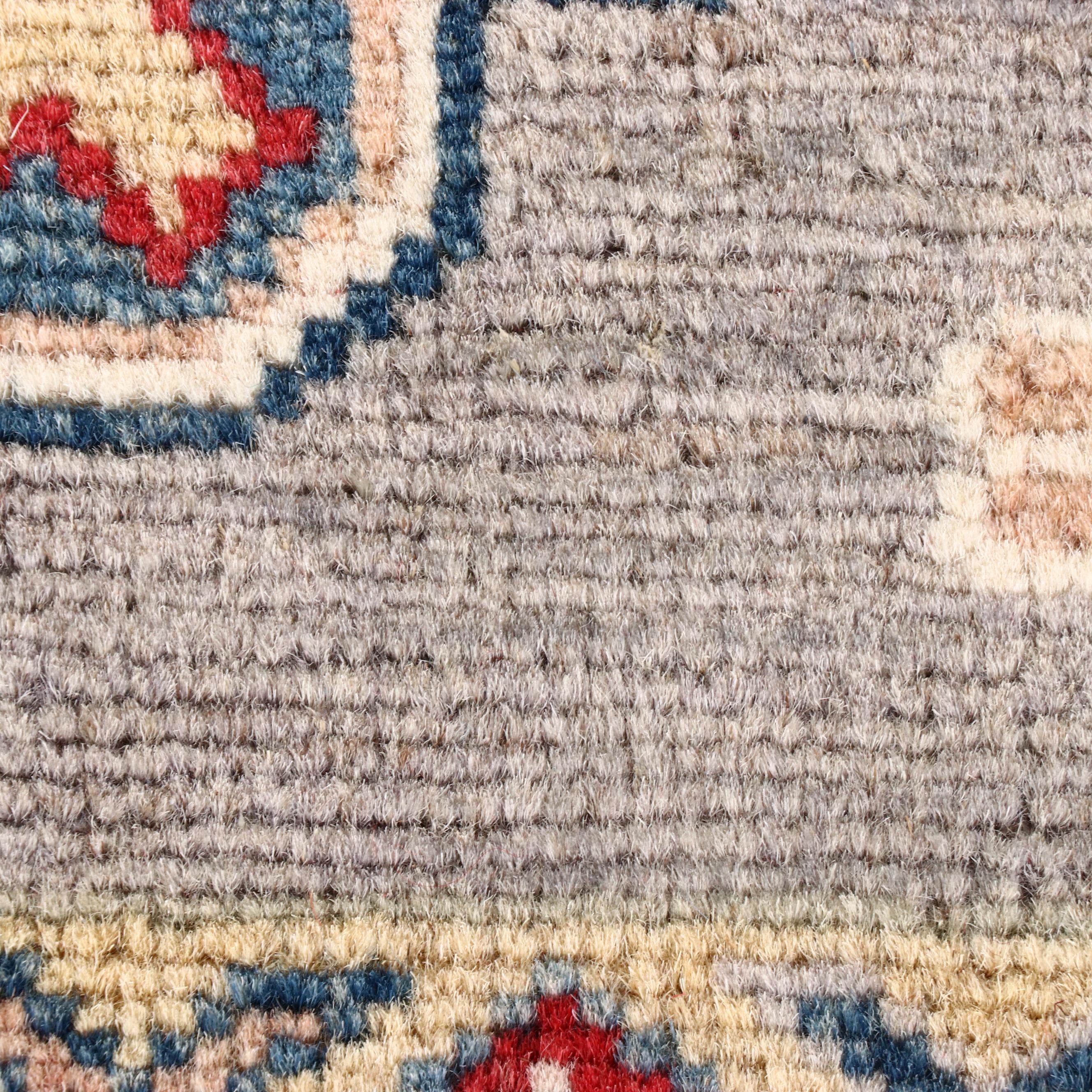 2'9 x 9'9 Hand-Knotted Afghan Kazak Carpet Runner