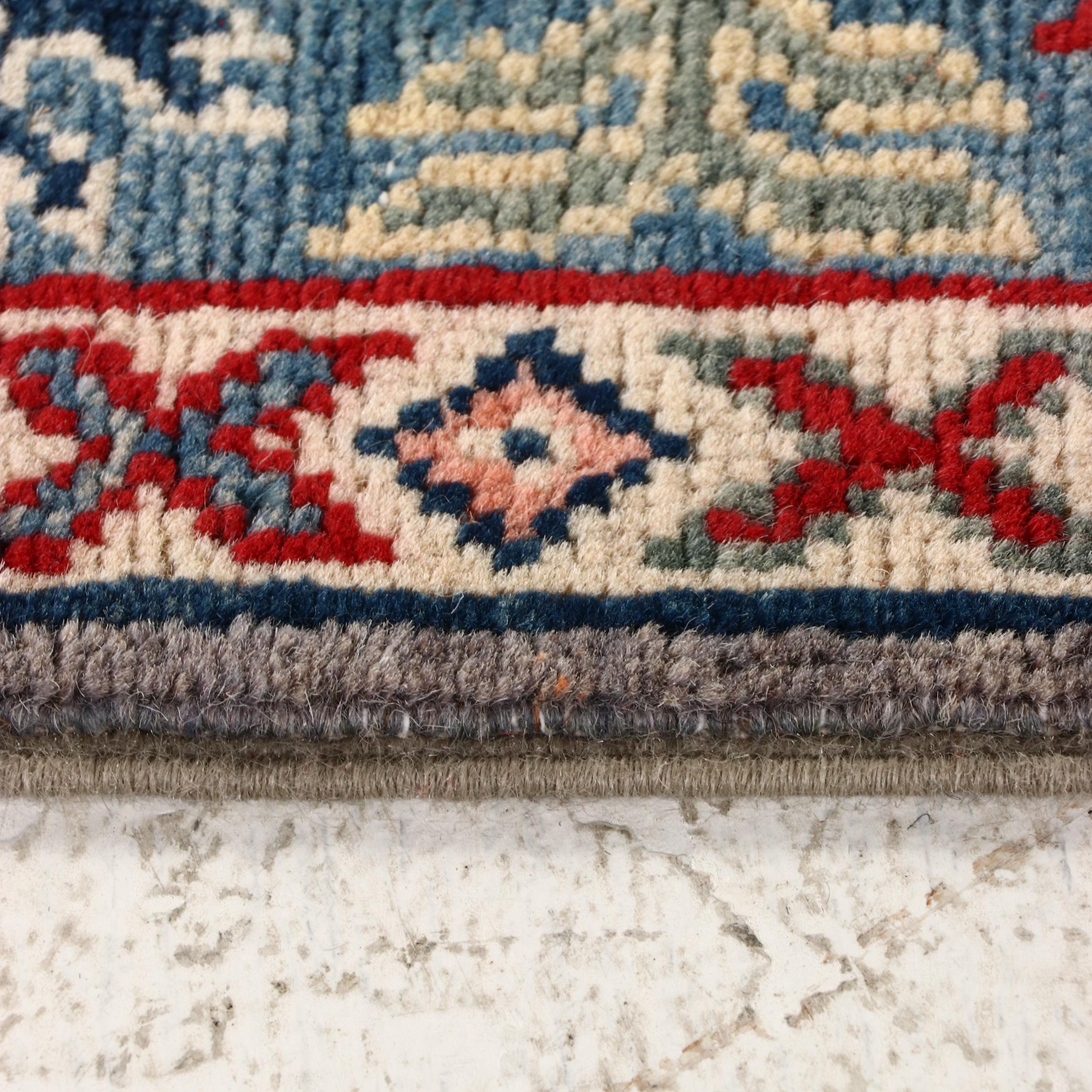 2'9 x 9'9 Hand-Knotted Afghan Kazak Carpet Runner