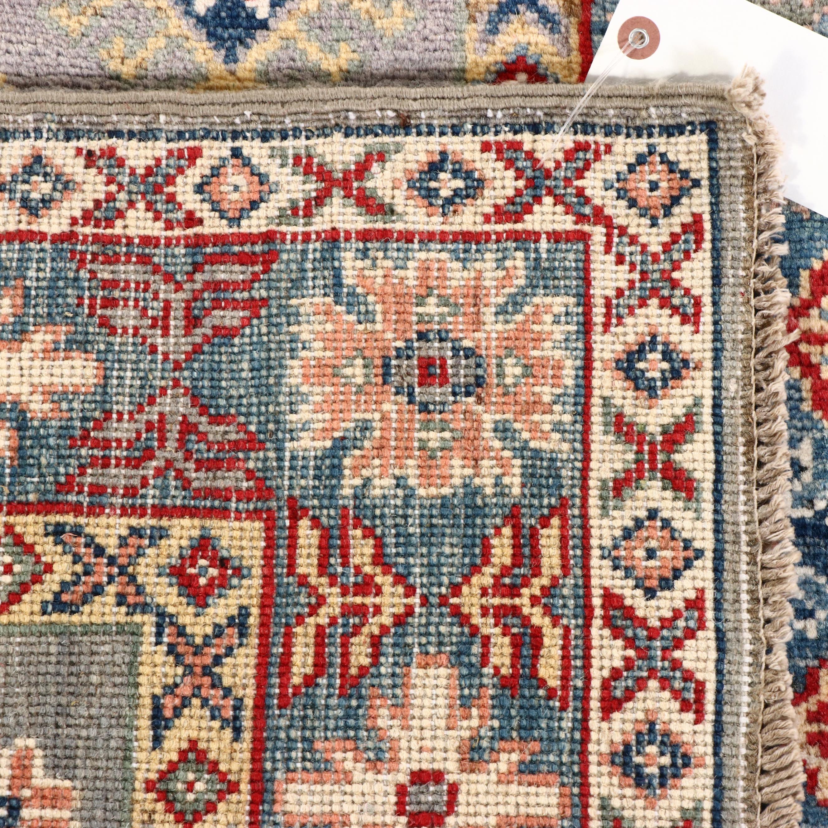 2'9 x 9'9 Hand-Knotted Afghan Kazak Carpet Runner