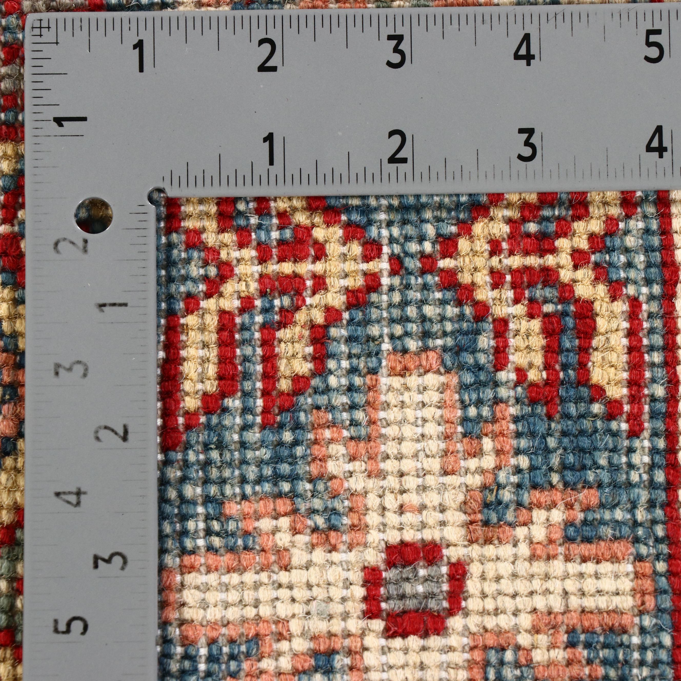 2'9 x 9'9 Hand-Knotted Afghan Kazak Carpet Runner