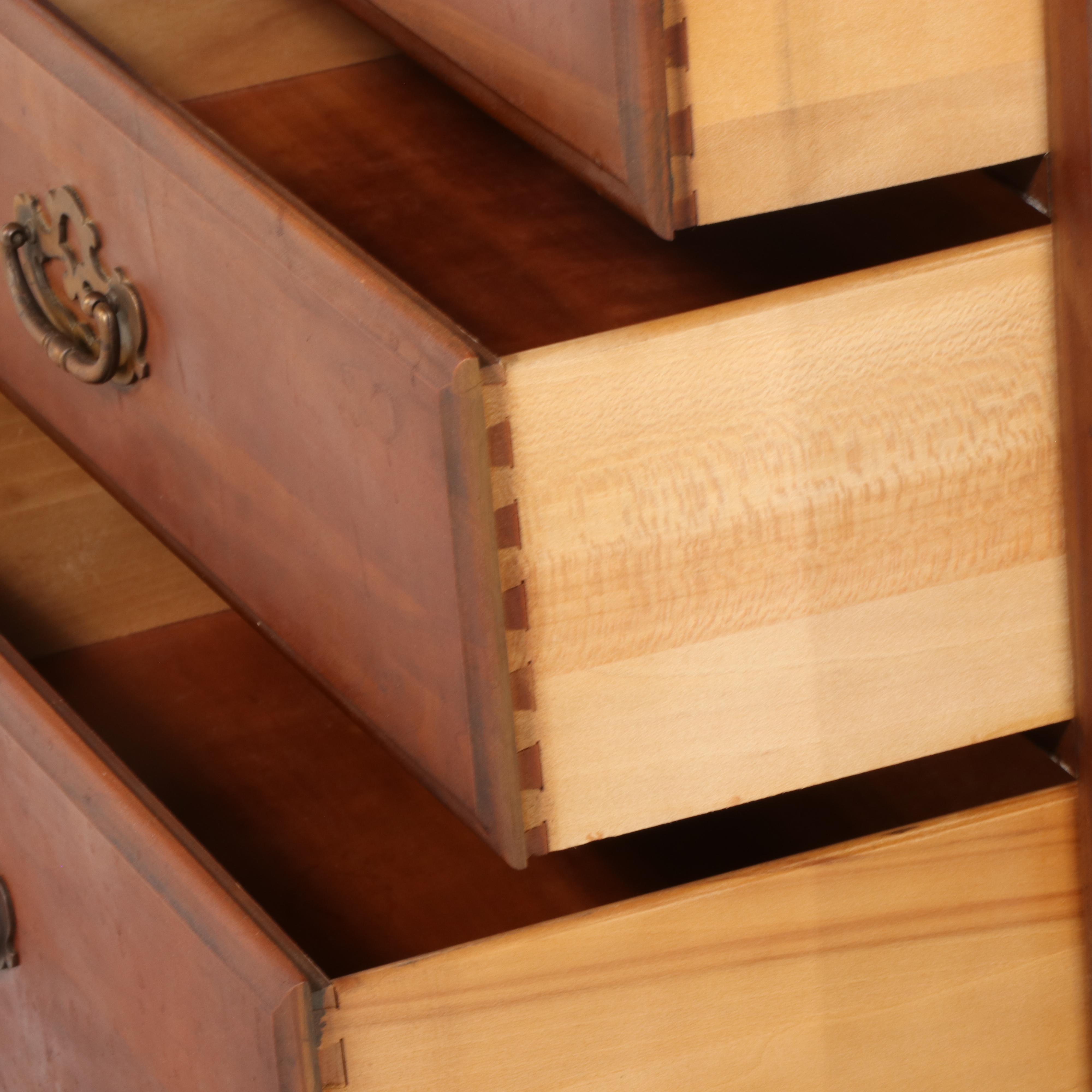 Chippendale Style Cherrywood Ten-Drawer Dresser, Mid-20th Century
