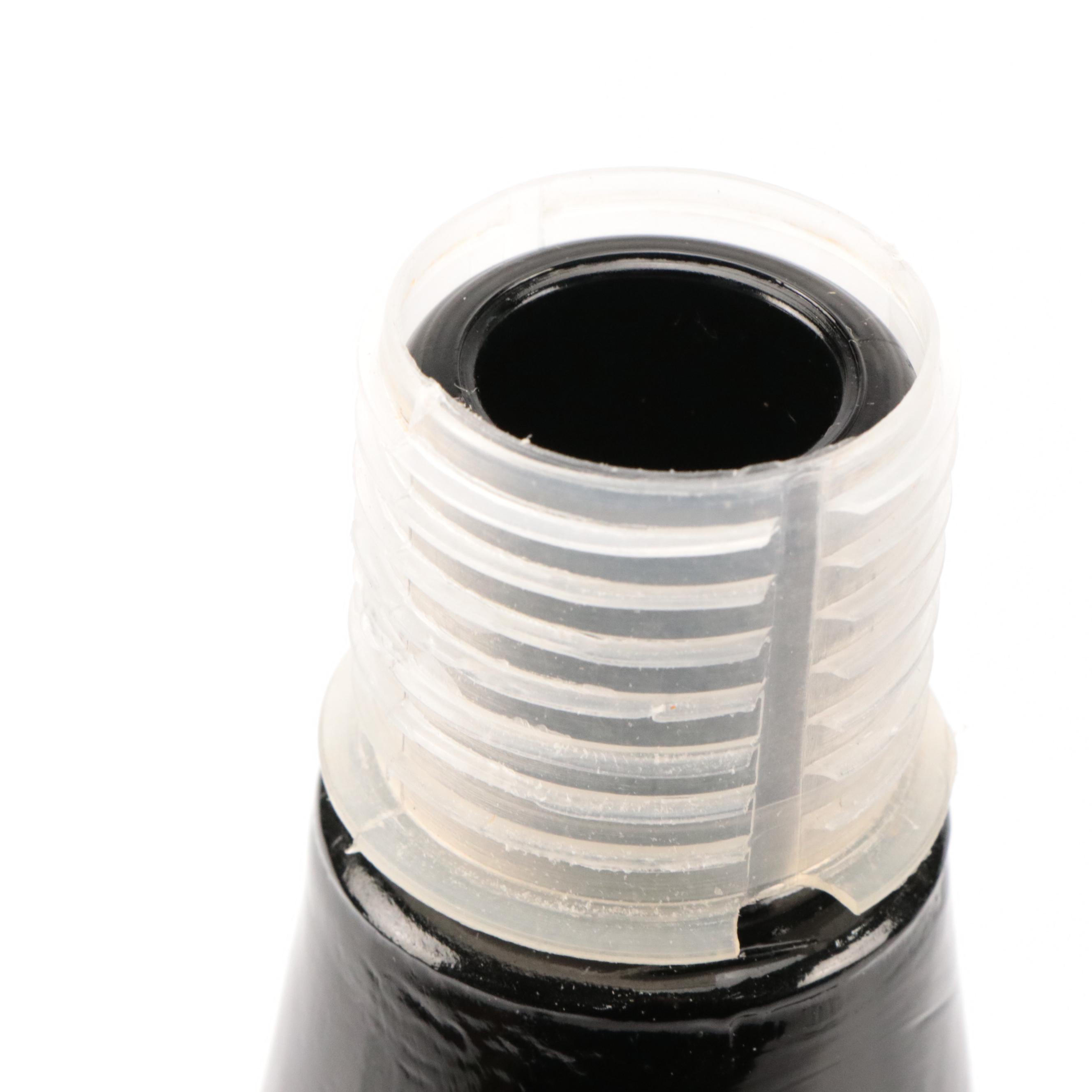 Mid Century Modern Style Black Glass Poodle Decanter