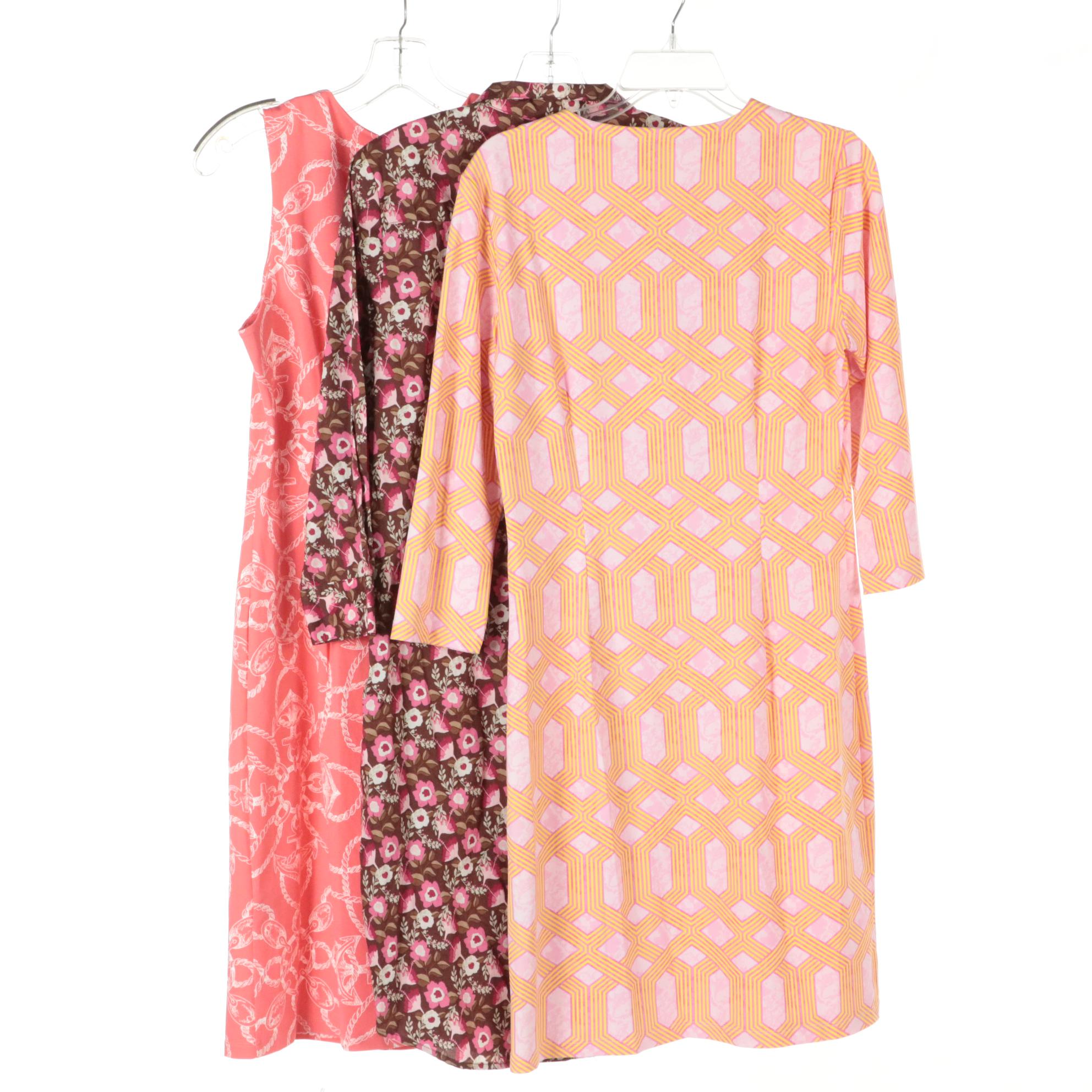 J. McLaughlin Berlin Shirt Dress, Carly Cabana and Sophia Printed Dresses
