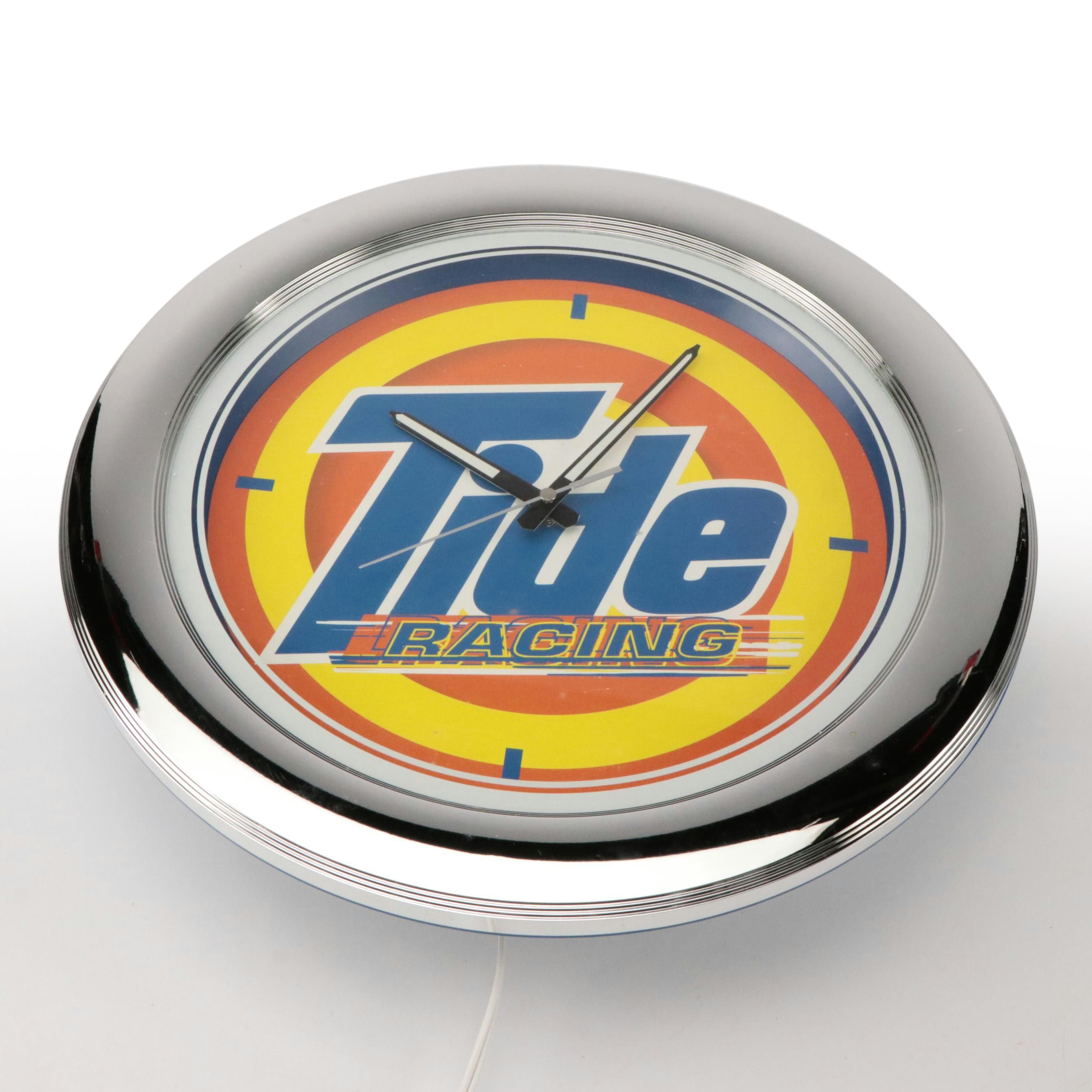 Tide Racing Advertising Illuminated Wall Clock